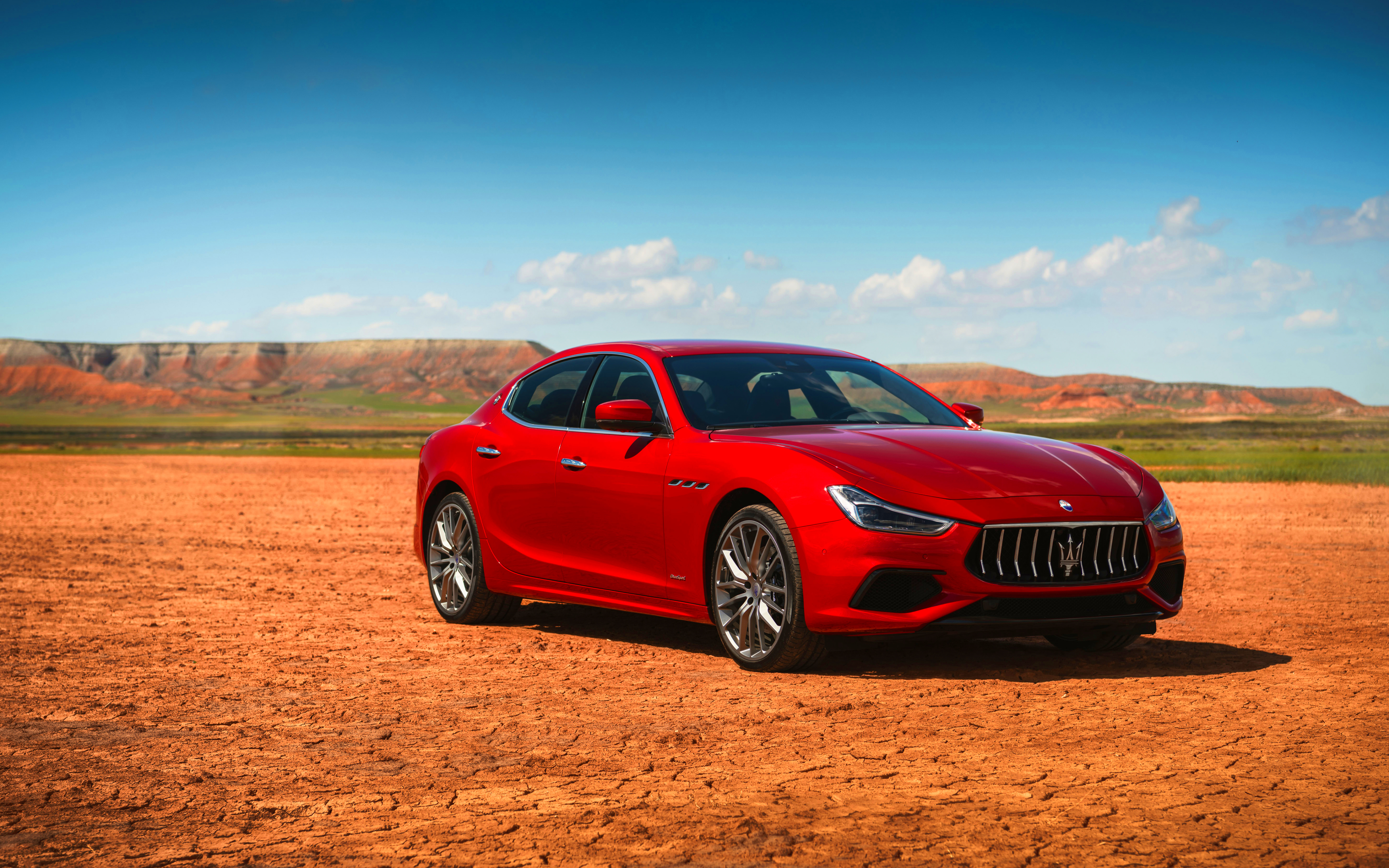 4k, Maserati Ghibli, Offroad, Luxury Cars, 2018 Cars, - Maserati Ghibli Red - HD Wallpaper 