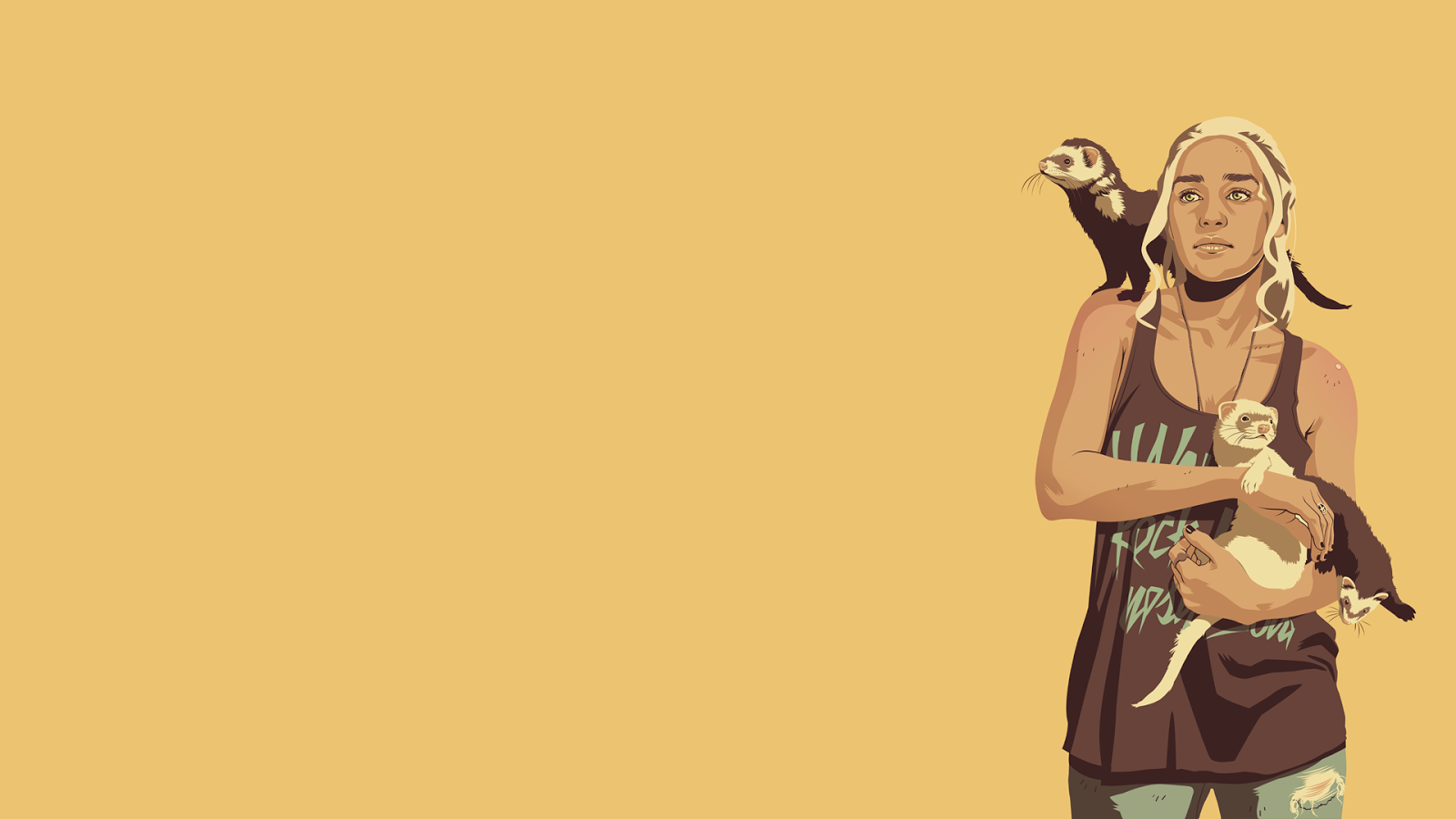 Whatsapp Wallpaper - Game Of Thrones Characters Cartoons - HD Wallpaper 