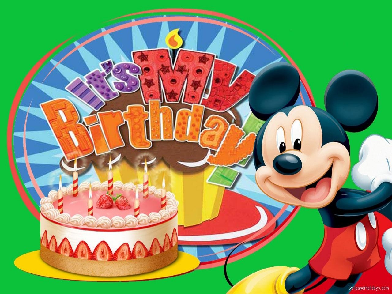 Disney Birthday Related Keywords & Suggestions - Mickey Mouse - HD Wallpaper 