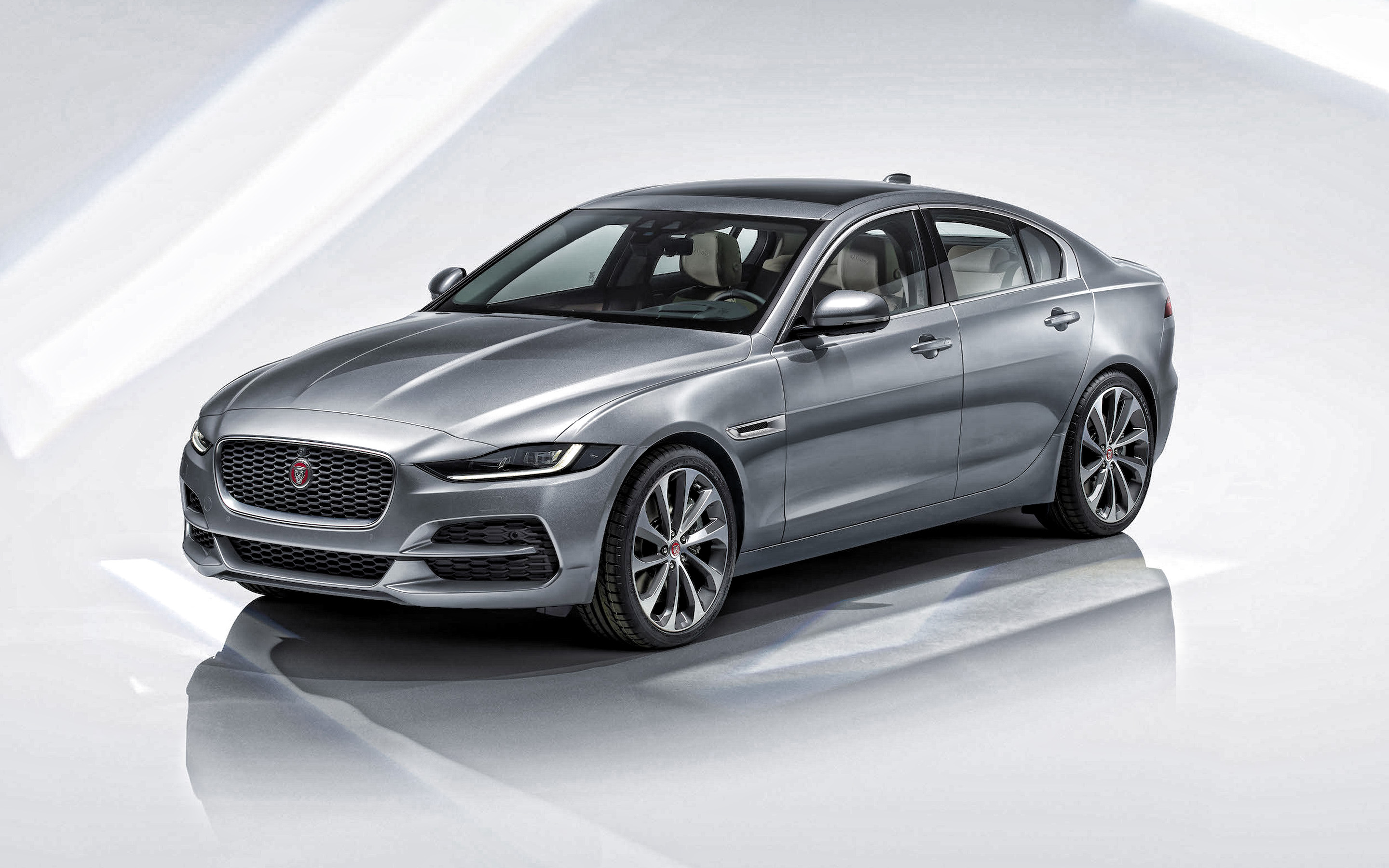 2020, Jaguar Xe, Exterior, Front View, Silver Sedan, - Jaguar Xe Eiger Grey - HD Wallpaper 