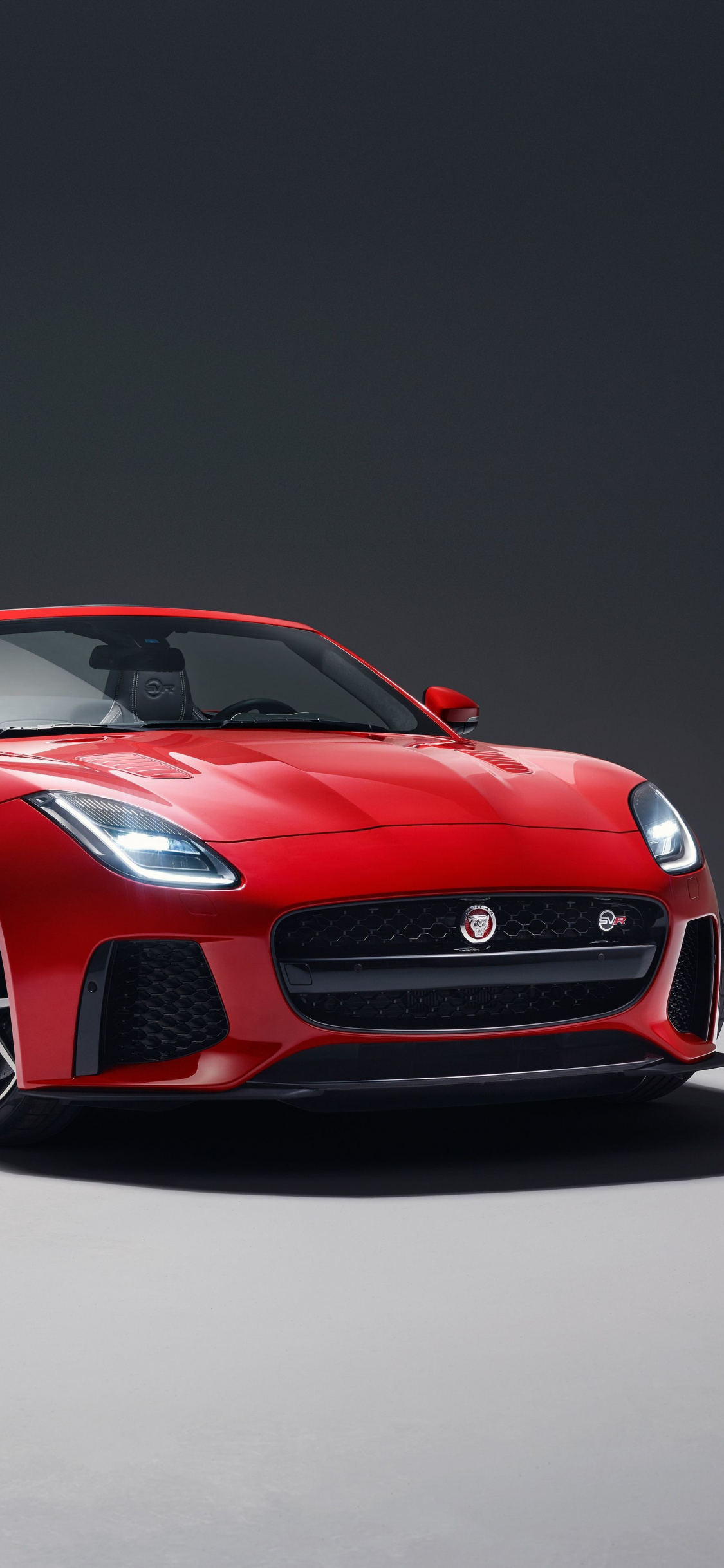 2018, Jaguar F-type Svr, Red, Front, Wallpaper - Jaguar F Type Convertible 2019 - HD Wallpaper 