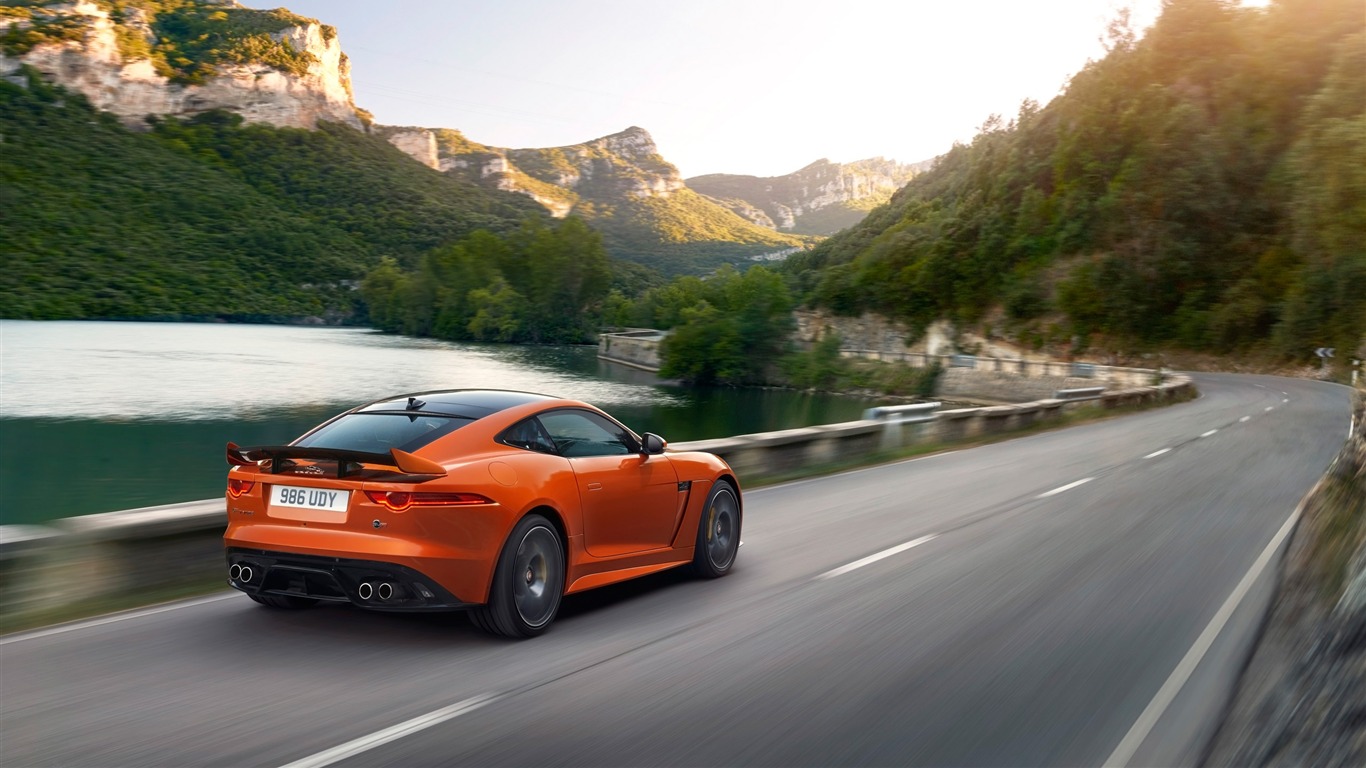 2017 Jaguar F-type Svr Auto Hd Desktop Wallpaper - Jaguar F Type Svr - HD Wallpaper 