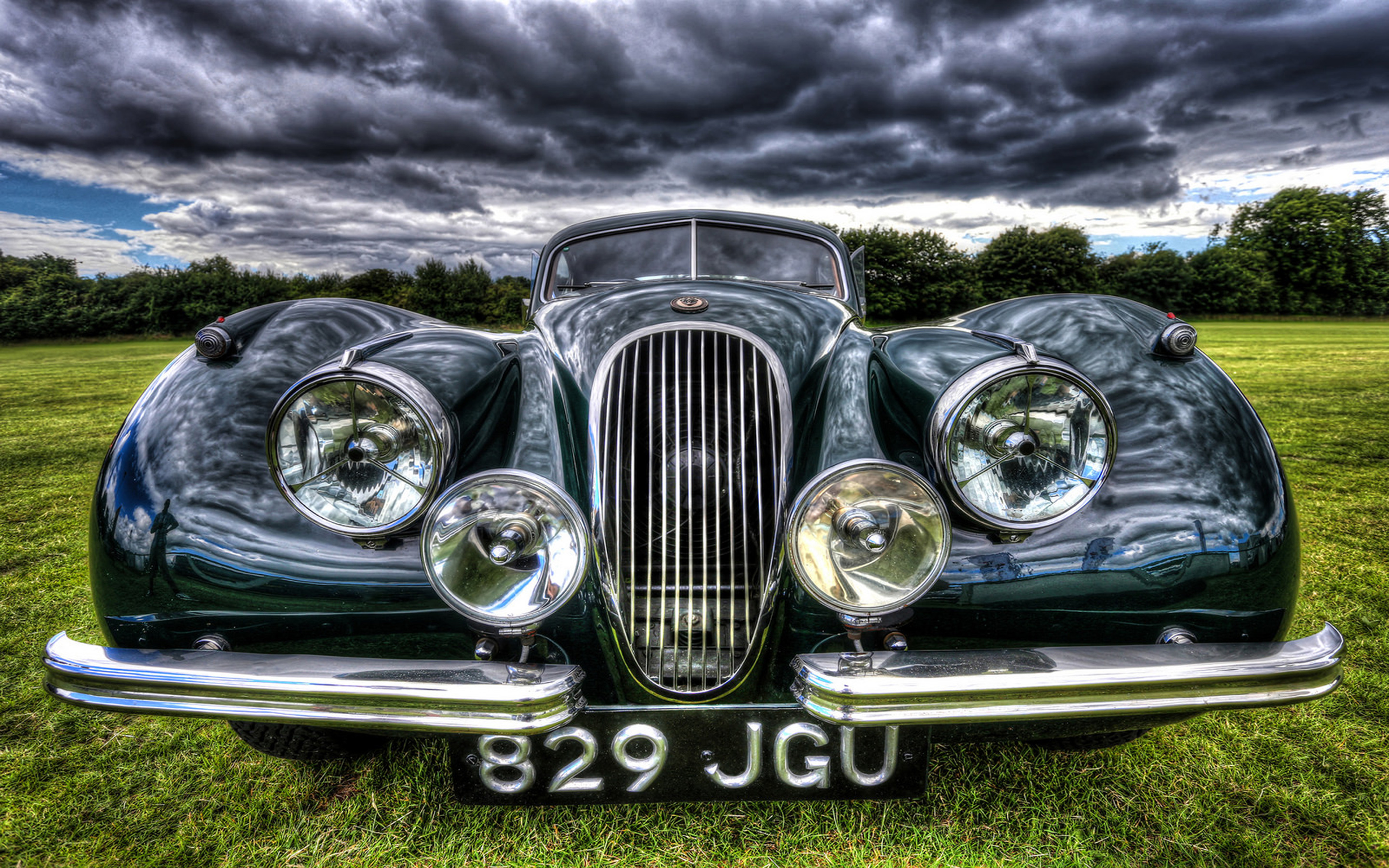 Jaguar Xk120 - HD Wallpaper 