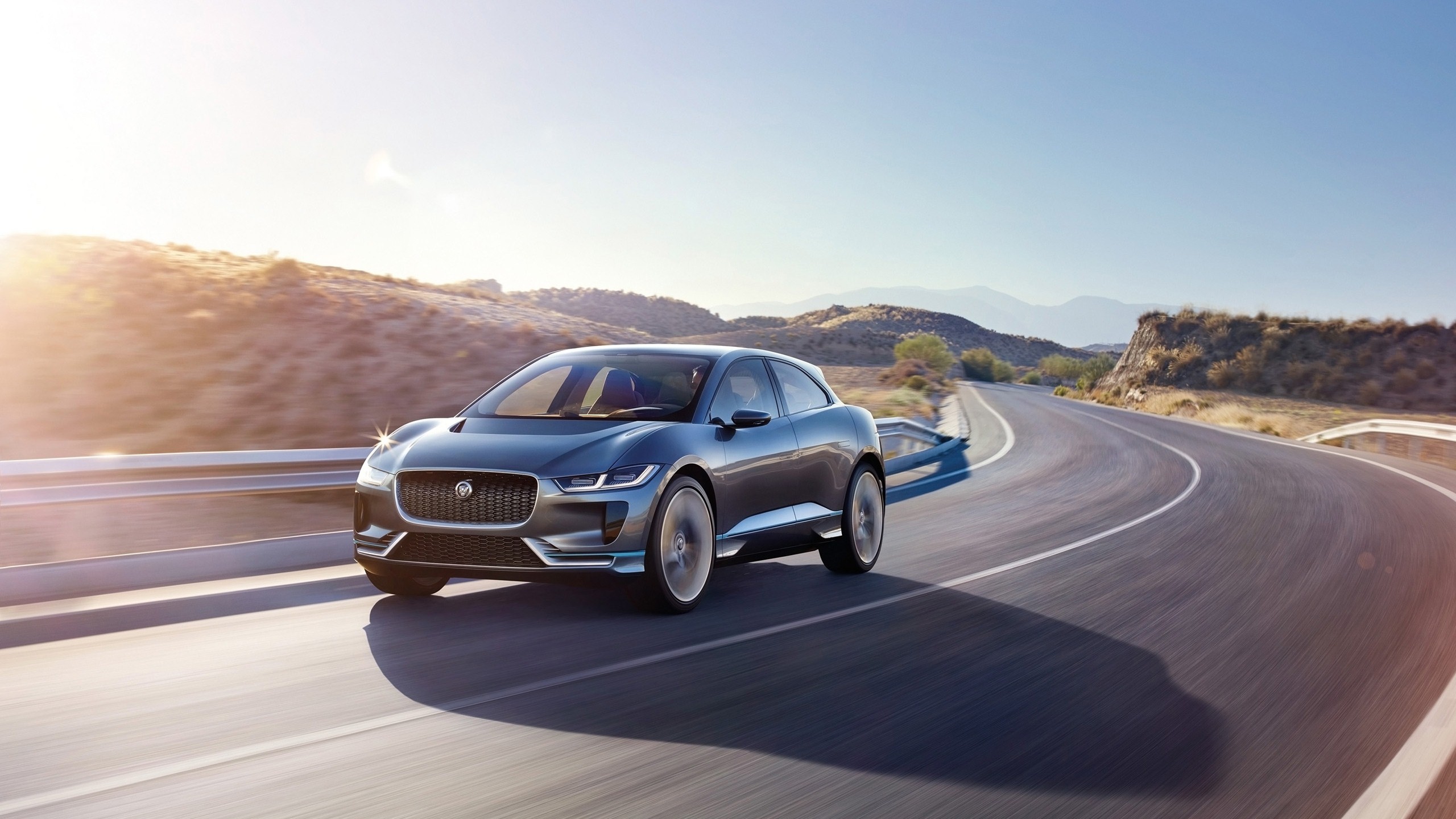 Jaguar Wallpapers 
 Data Src Top Jaguar Wallpapers - Jaguar Car On Road - HD Wallpaper 