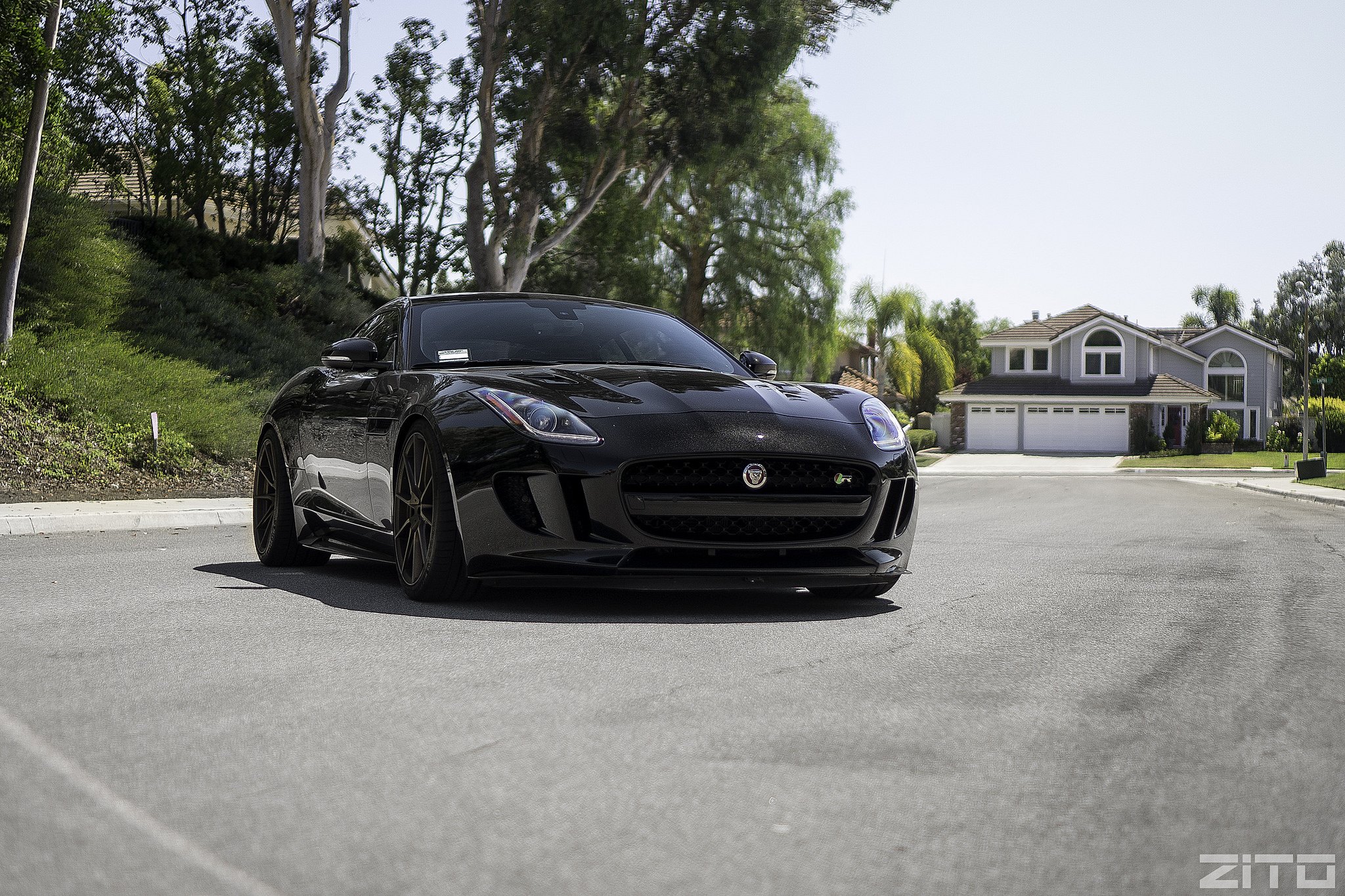 Custom Front Bumper On Black Jaguar Ftype All Black Jaguar F Type