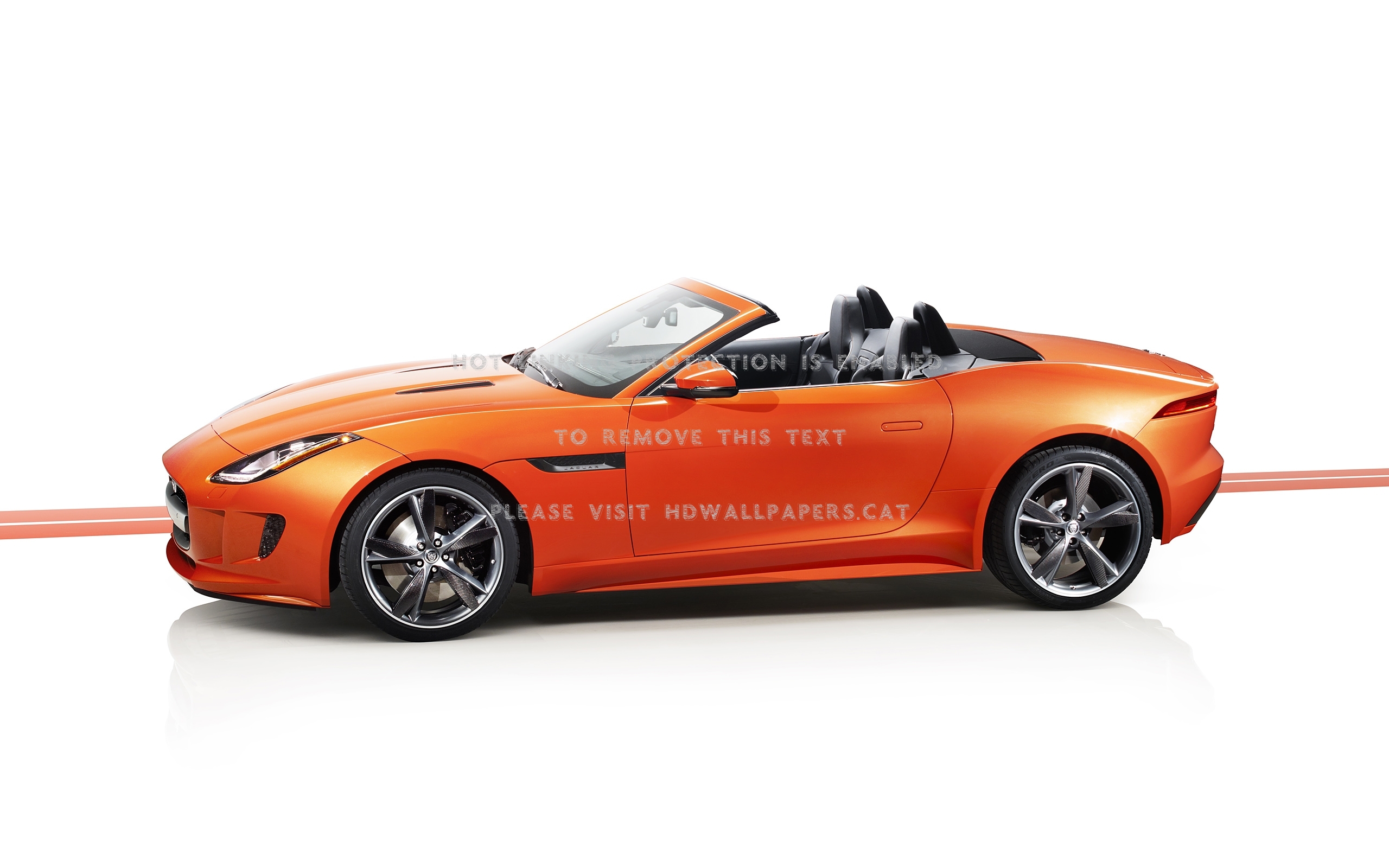 Jaguar F Type Black Pack Convertible Orange - Naranja Jaguar - HD Wallpaper 