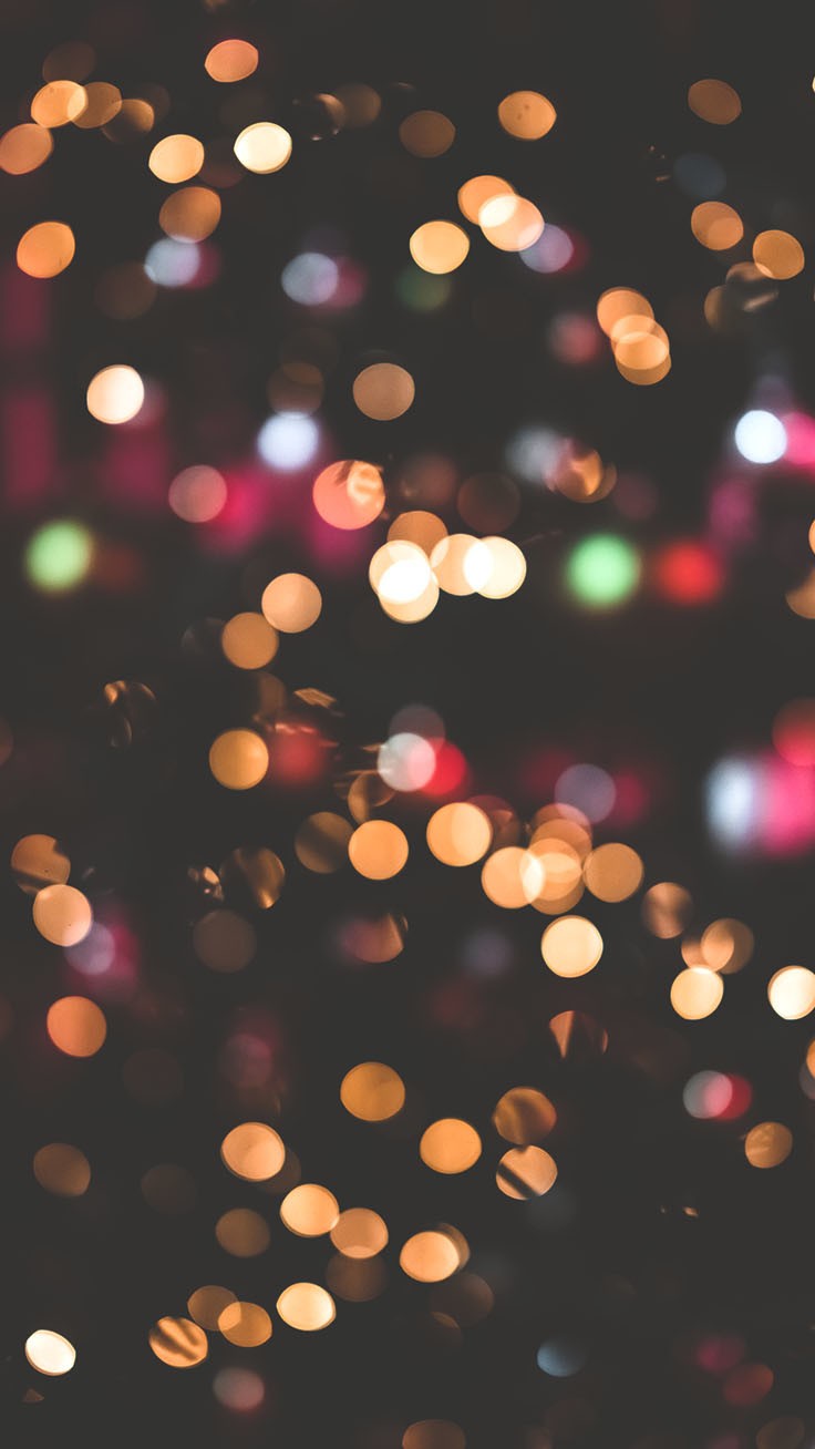 Christmas Tree Light Bokeh - Christmas Lights Wallpaper Mobile - HD Wallpaper 