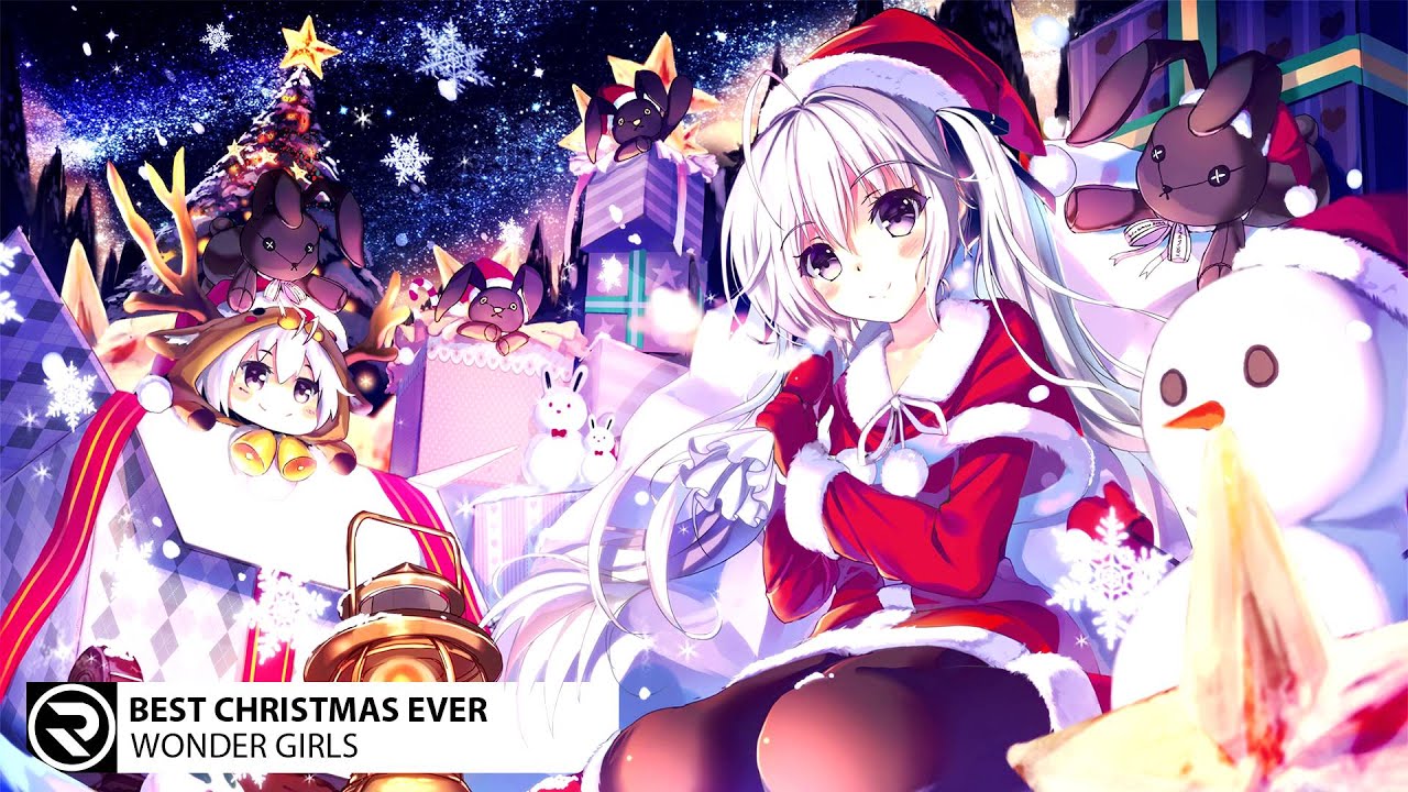 Anime Girl Christmas Tree - 1280x720 Wallpaper 