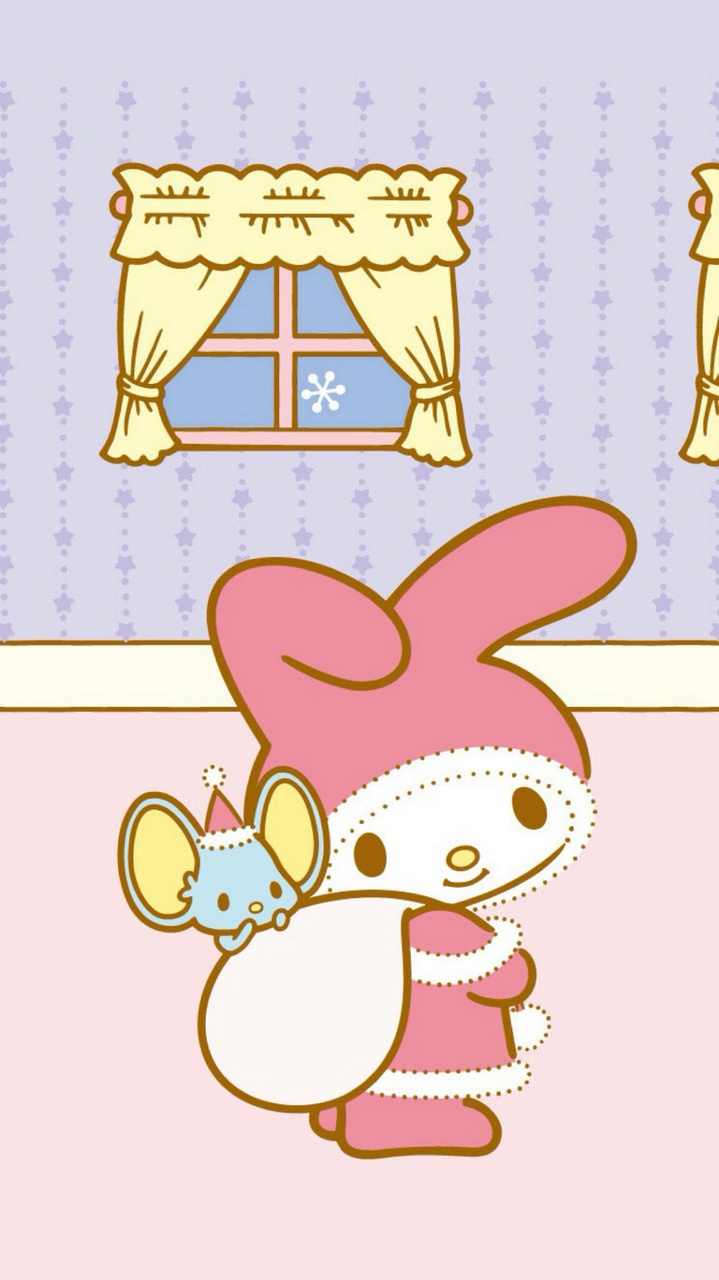 Christmas, Kawaii, And Wallpaper Image - Cartoon - HD Wallpaper 