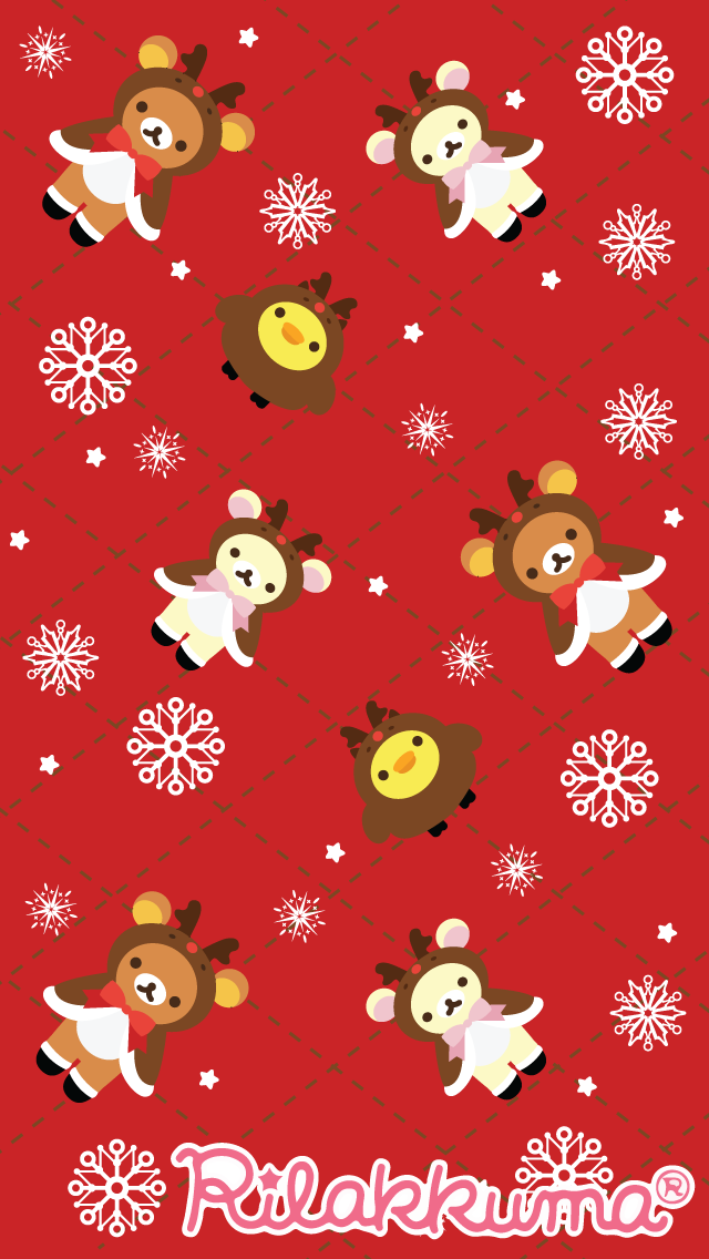 Rilakkuma Christmas Iphone - HD Wallpaper 