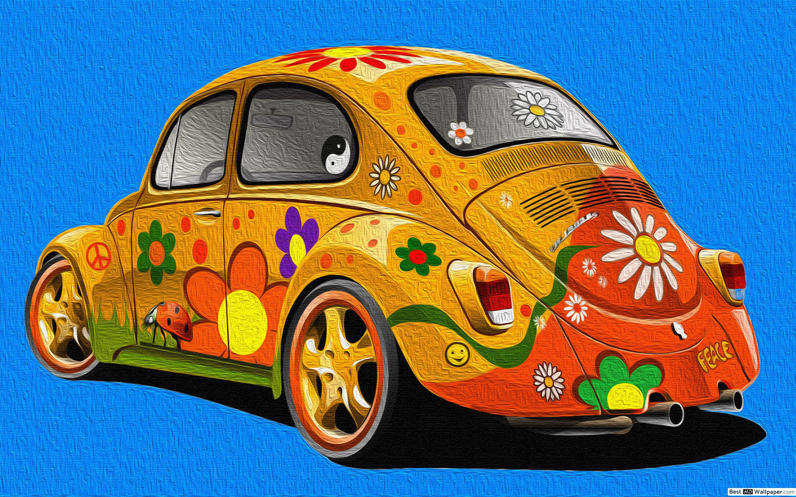 Peace And Love Cars - 2560x1600 Wallpaper - teahub.io