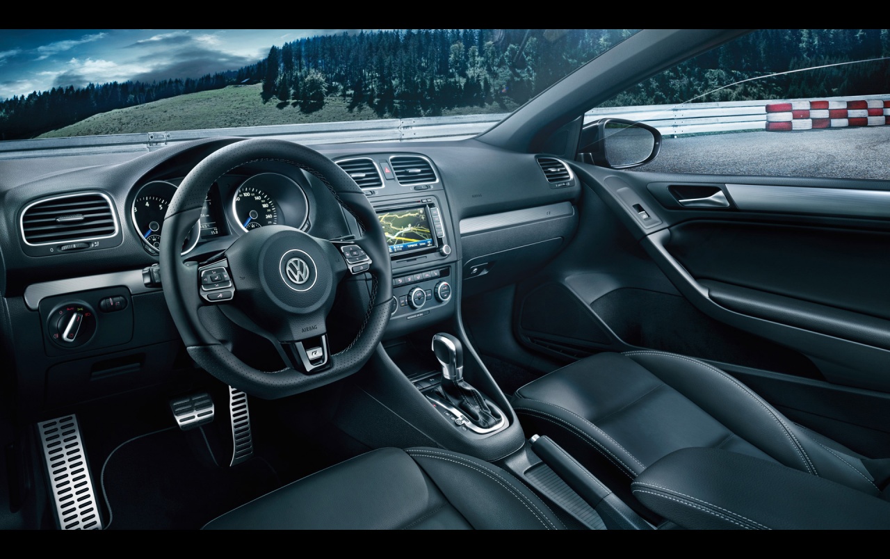 2013 Volkswagen Golf R Cabriolet Dashboard Wallpapers - Golf R 2014 Interior - HD Wallpaper 