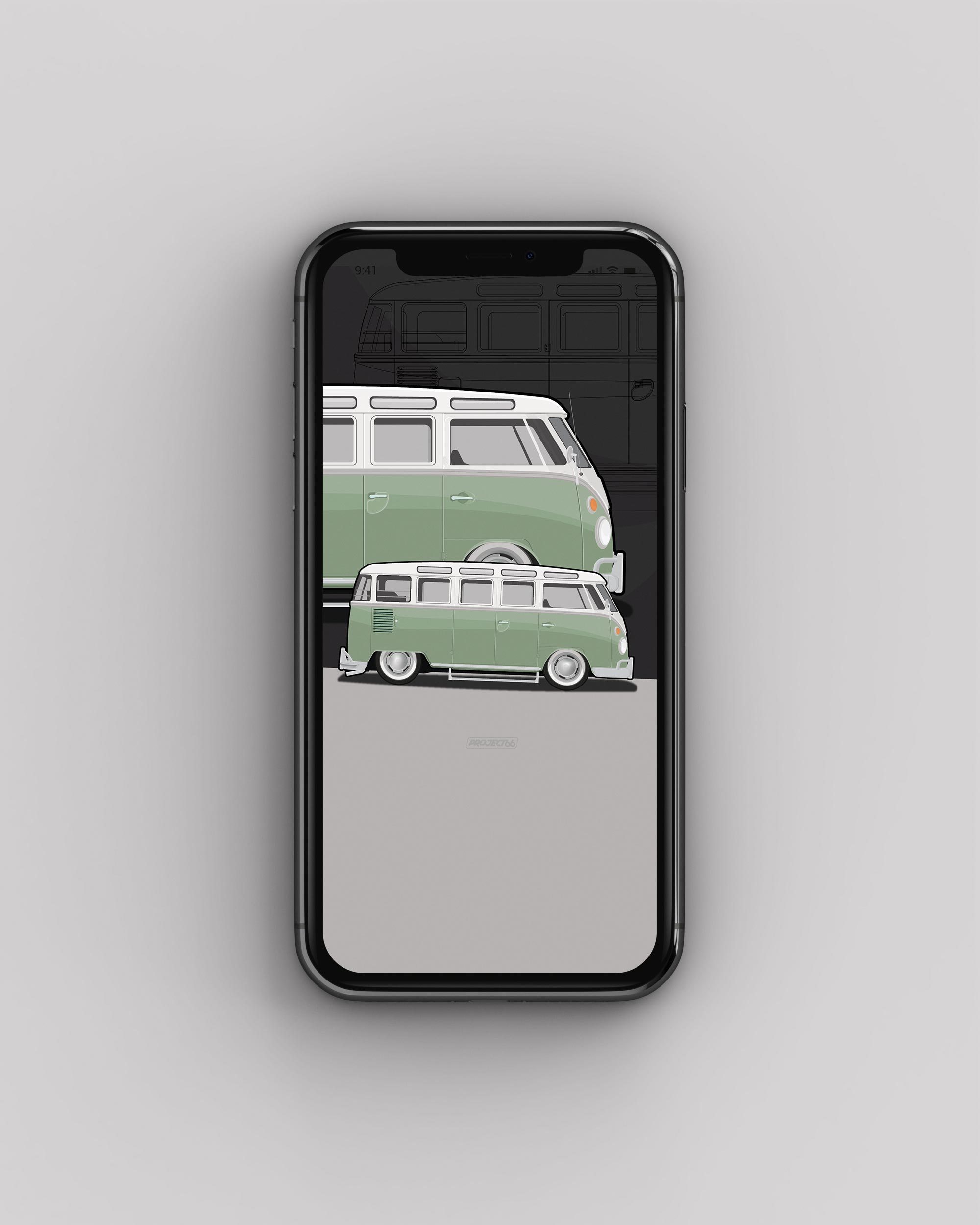 Vw Bus Wallpaper / Free Download - Smartphone - HD Wallpaper 