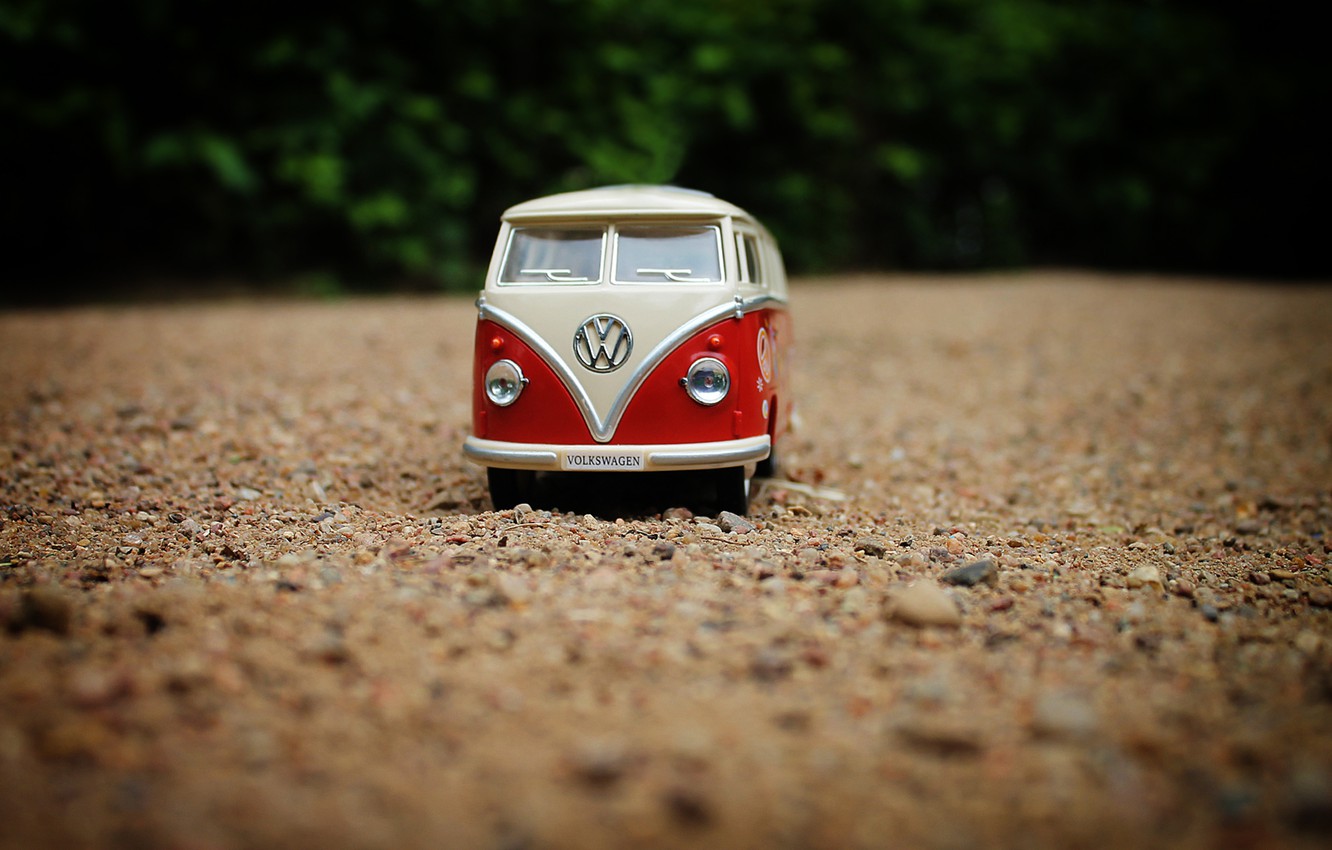 Photo Wallpaper Macro, Volkswagen, Bus - Samba - HD Wallpaper 