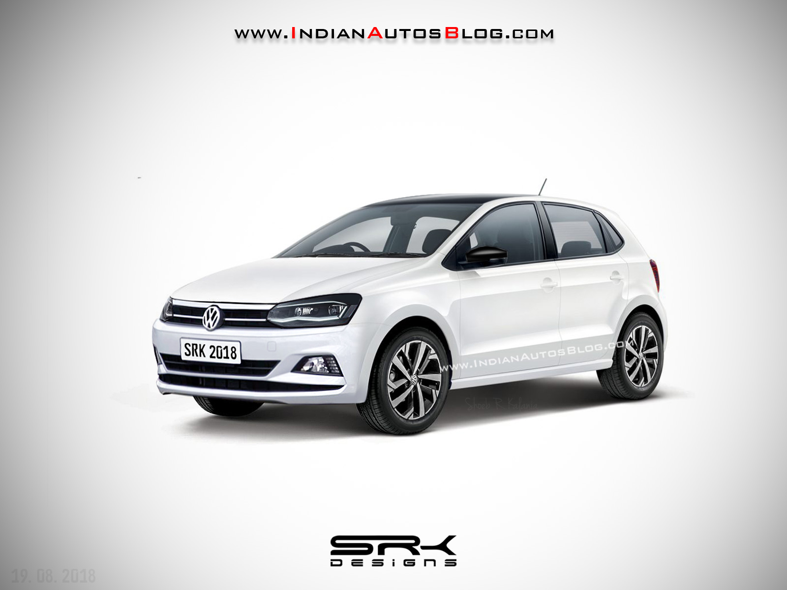 2019 Volkswagen Polo Facelift Rendering Images - Polo Gt Tsi 2019 - HD Wallpaper 