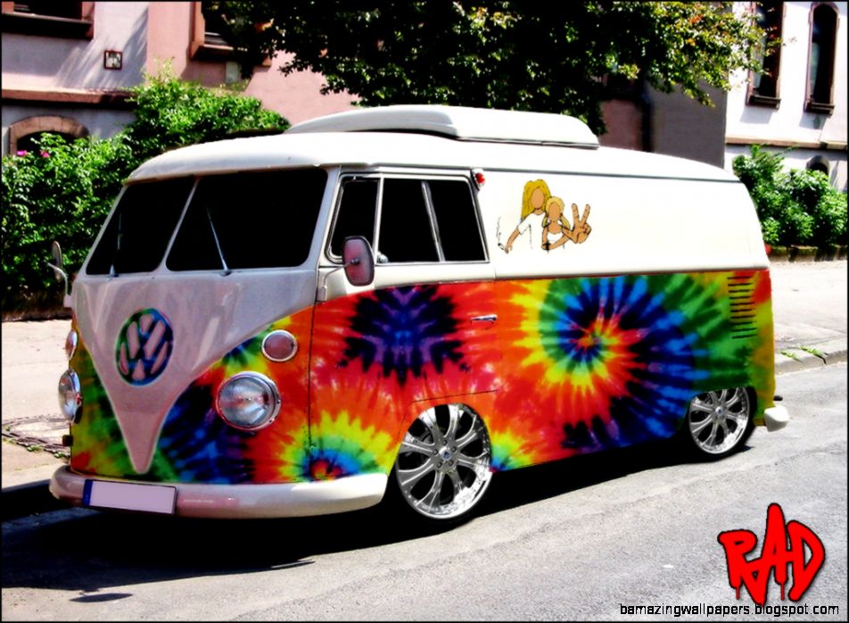 Vw Bus Hippie Van - Hippie Van Modified - HD Wallpaper 