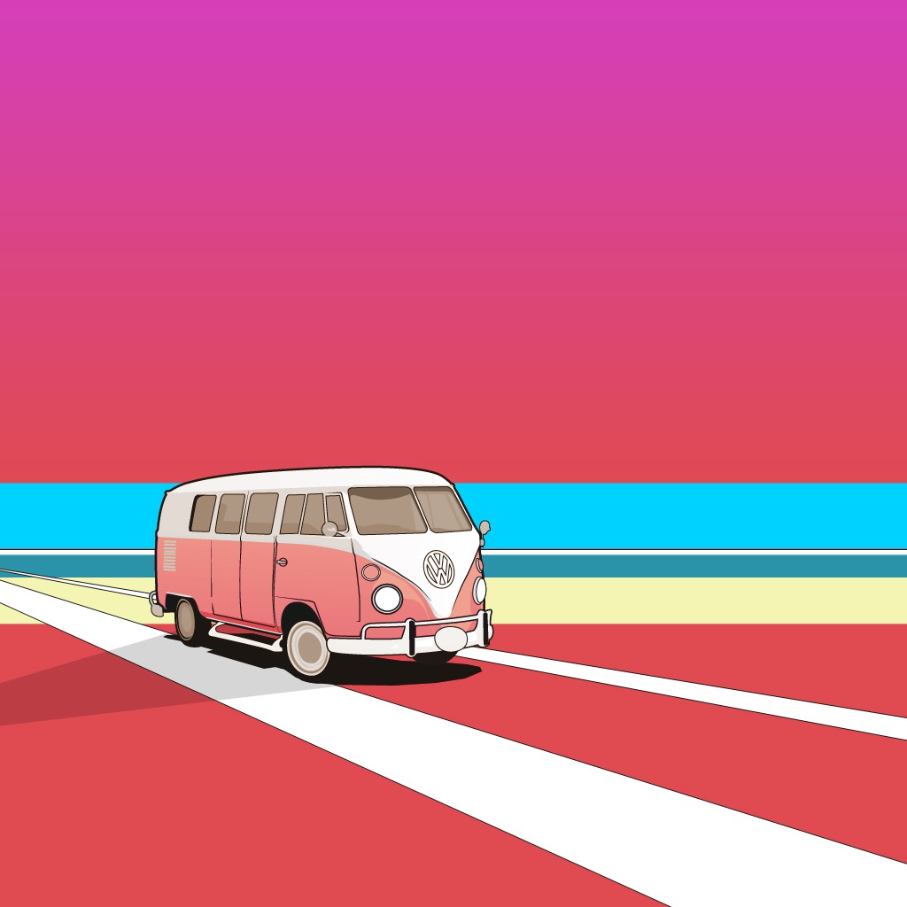 Camper Van Wallpaper, Ipad 2 Wallpaper, Miscellaneous - Vw Campervan - HD Wallpaper 