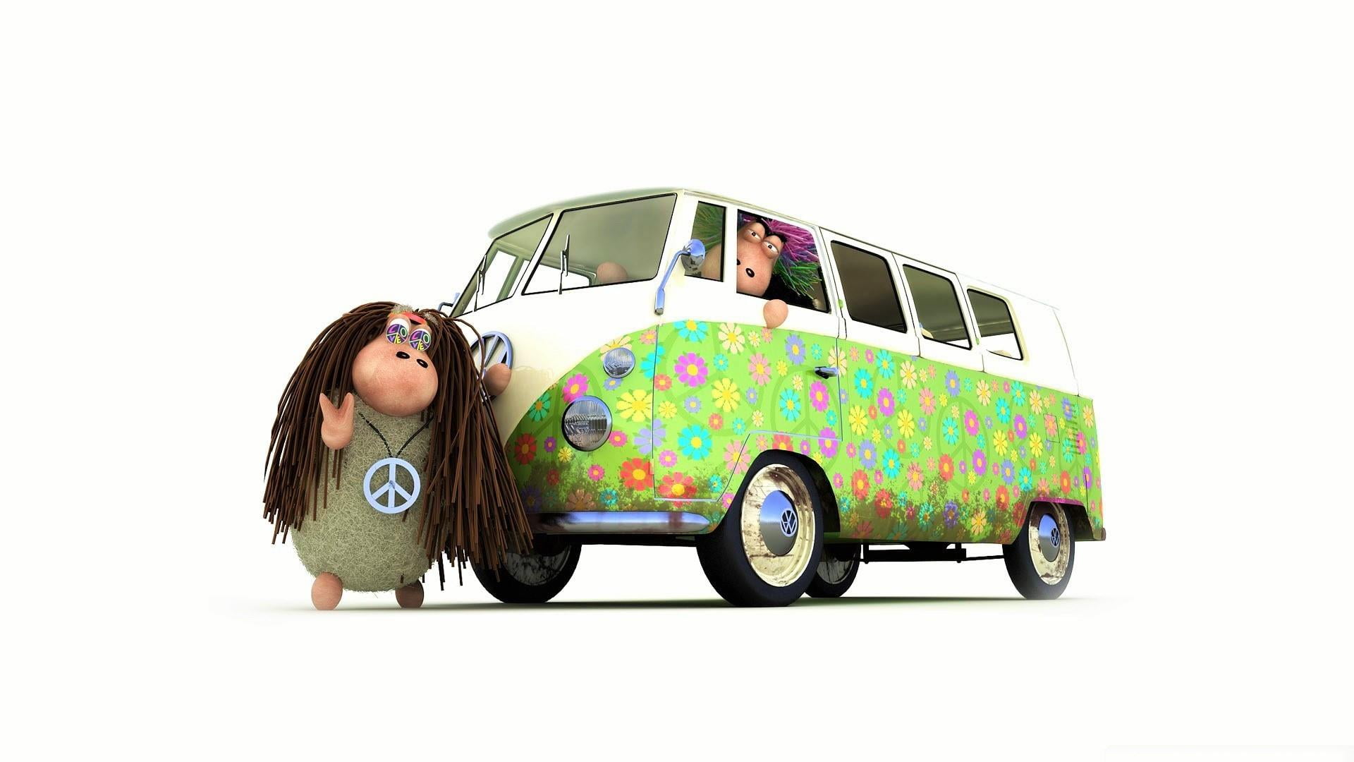 Hippie Wallpaper Van - HD Wallpaper 