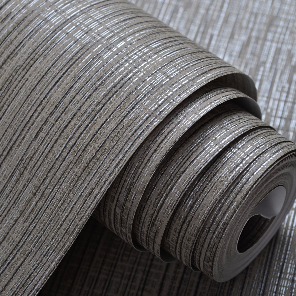 Plain Modern Silver Vertical Stripes Wallpaper Roll - Grey Textured Wallpaper Ideas - HD Wallpaper 