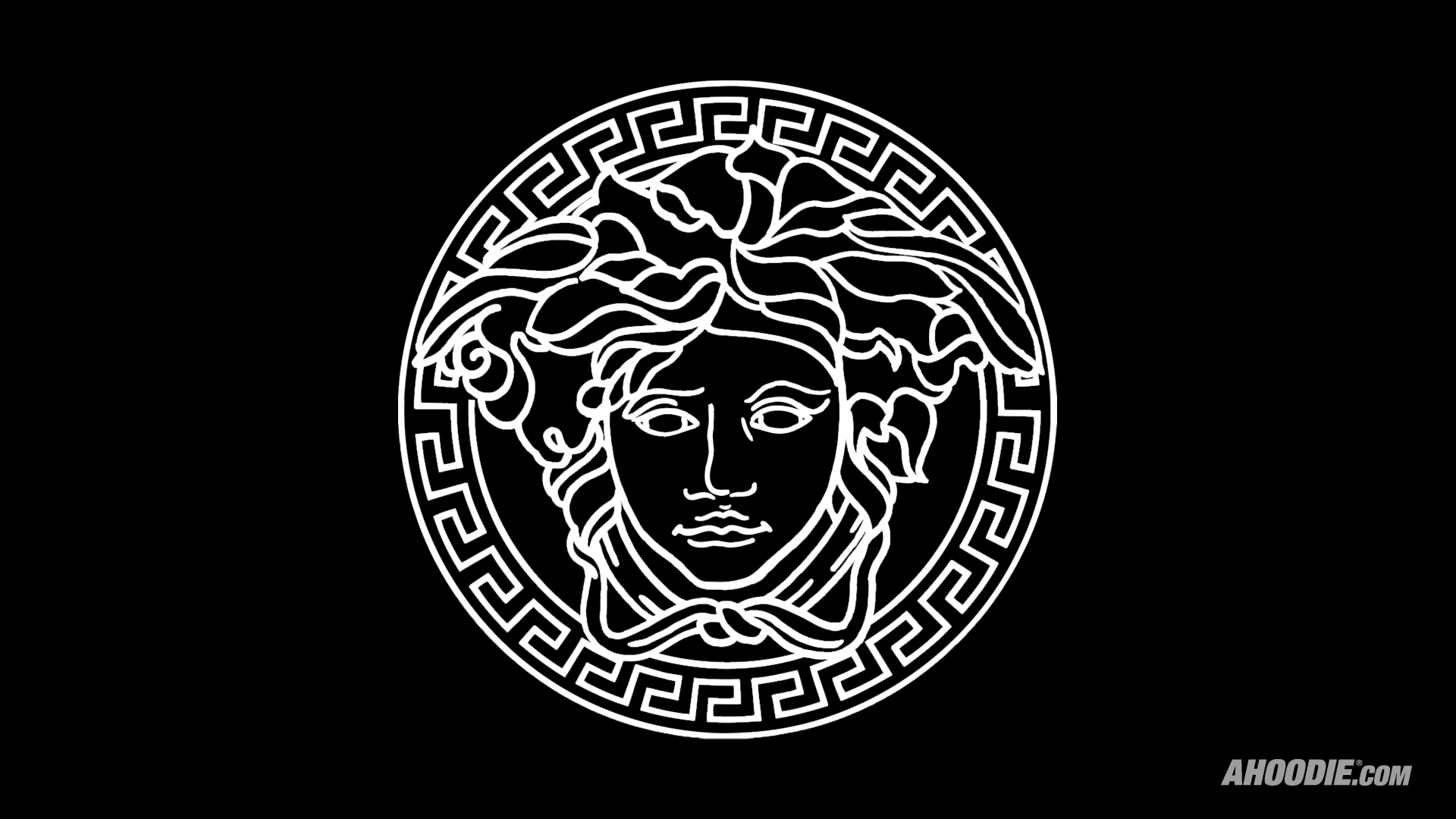 Versace Logo Black And Gold - HD Wallpaper 