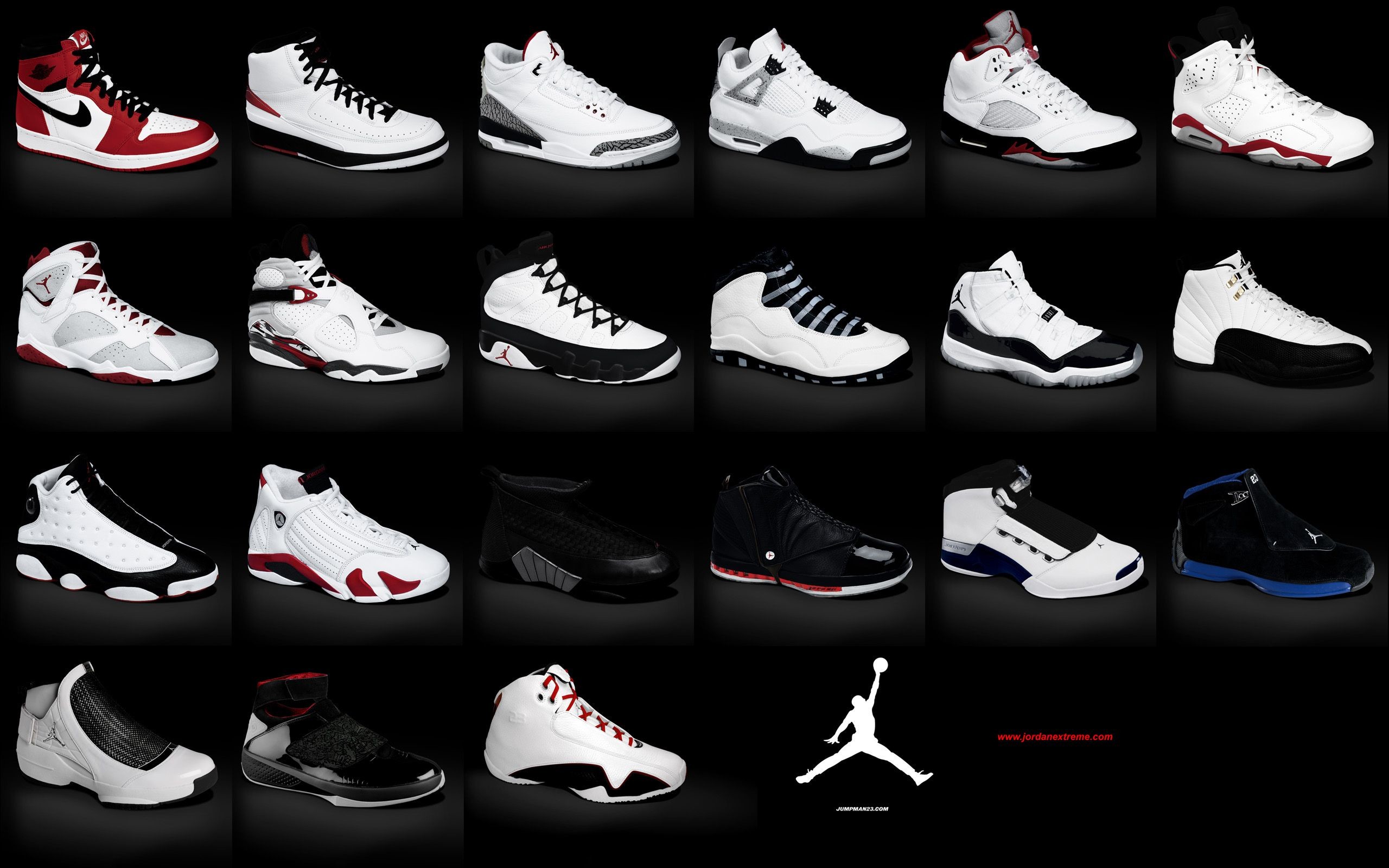 2560x1600, Jumpman23 - Jordan Shoes 1 To 13 - HD Wallpaper 