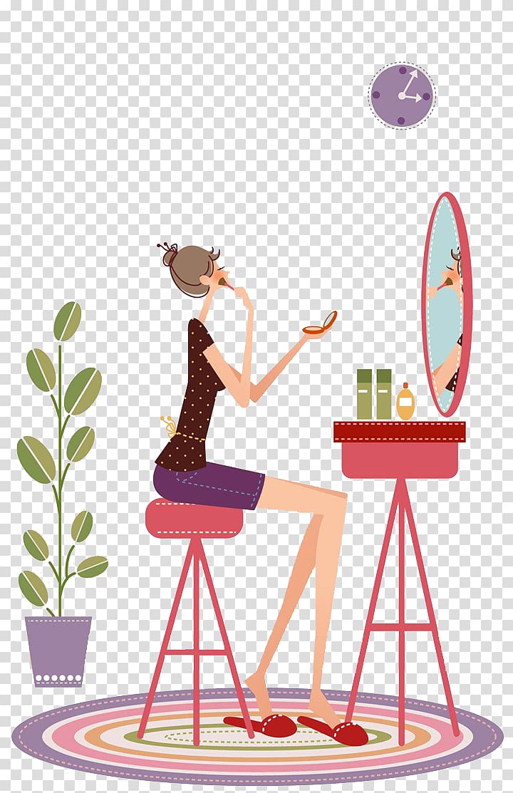 Make-up Cartoon Woman, Cartoon Girl Makeup Transparent - Transparent Make  Up Cartoon - 720x1113 Wallpaper 