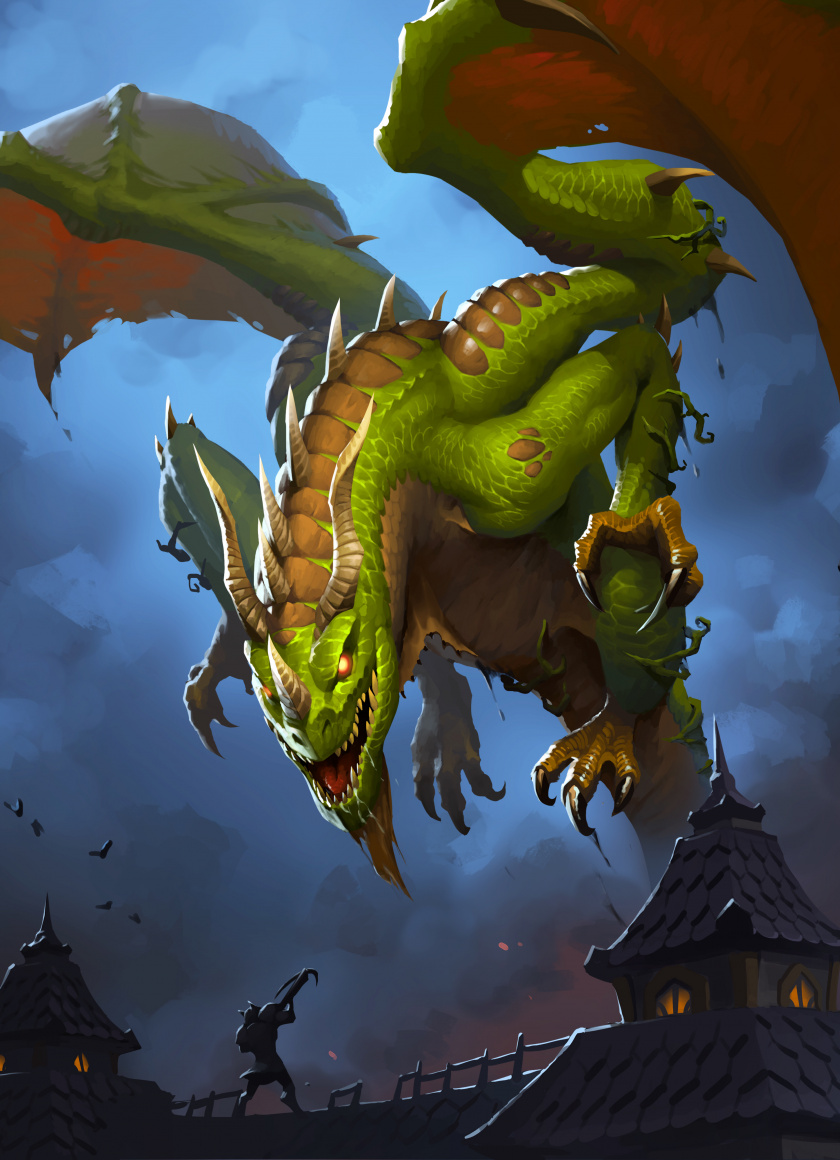 Marsh Drake, Dragon, Hearthstone - Marsh Drake Hearthstone - HD Wallpaper 