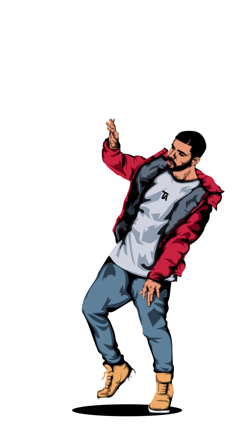 Drake Iphone Wallpaper Cartoon - HD Wallpaper 
