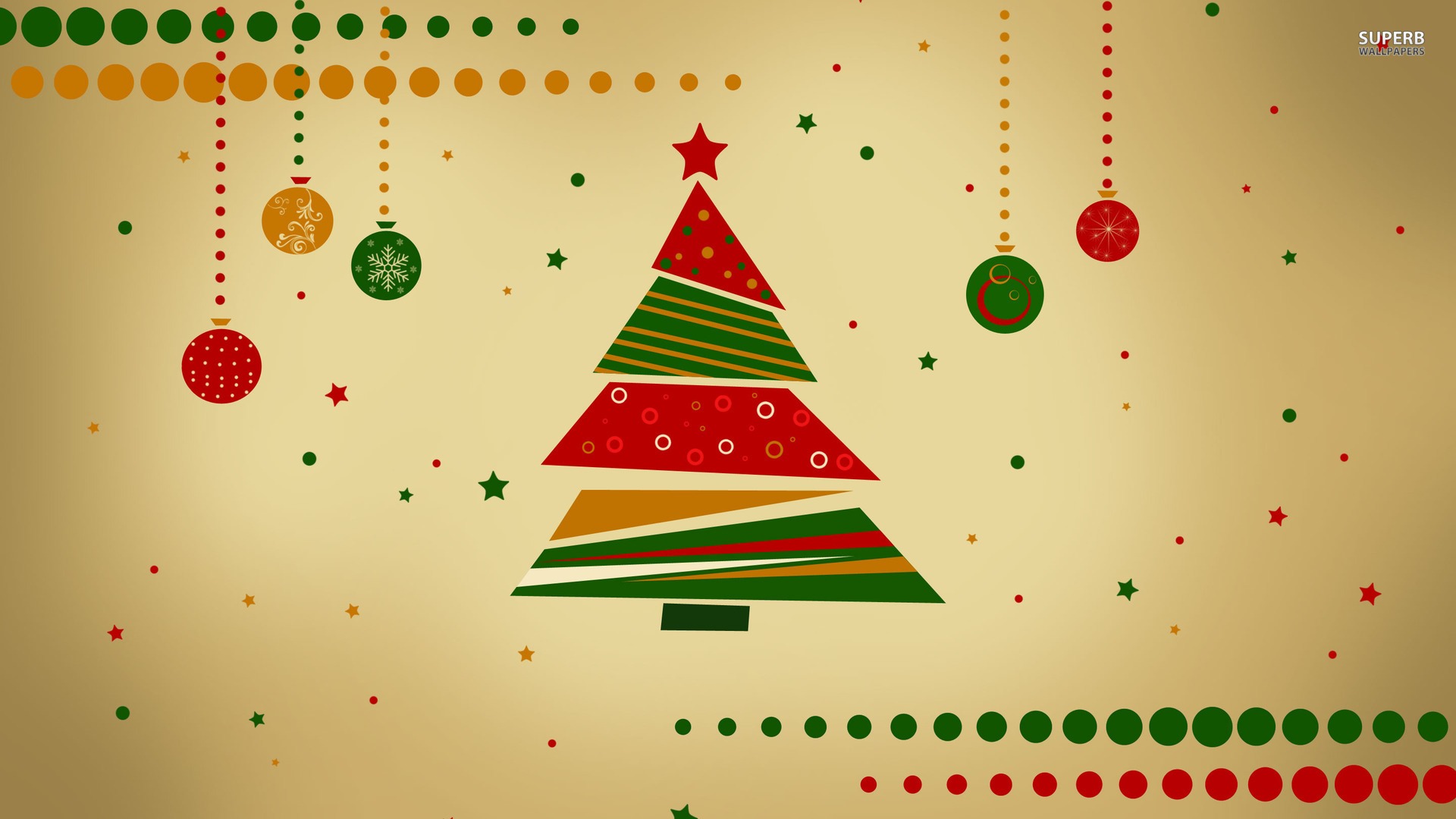Merry Christmas Wallpaper Design - HD Wallpaper 