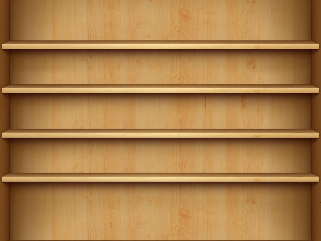 Bookshelf Wallpaper Empty - HD Wallpaper 