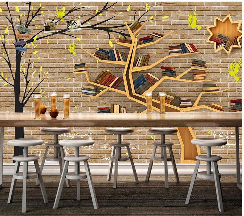 Tree Bookshelf - HD Wallpaper 