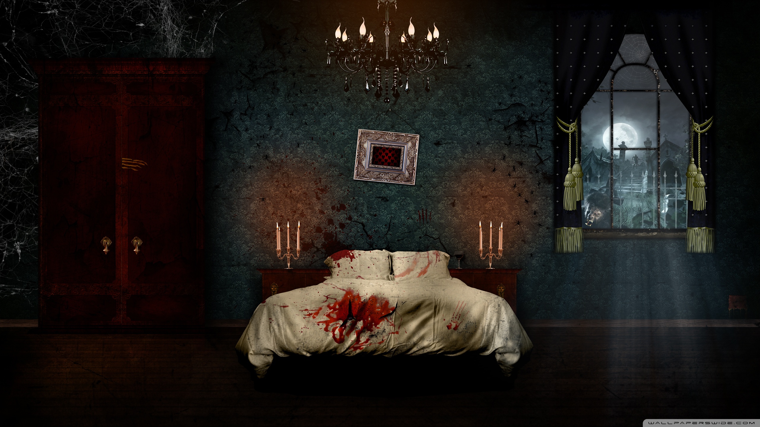 Horror Room Background Hd - 2560x1440 Wallpaper 