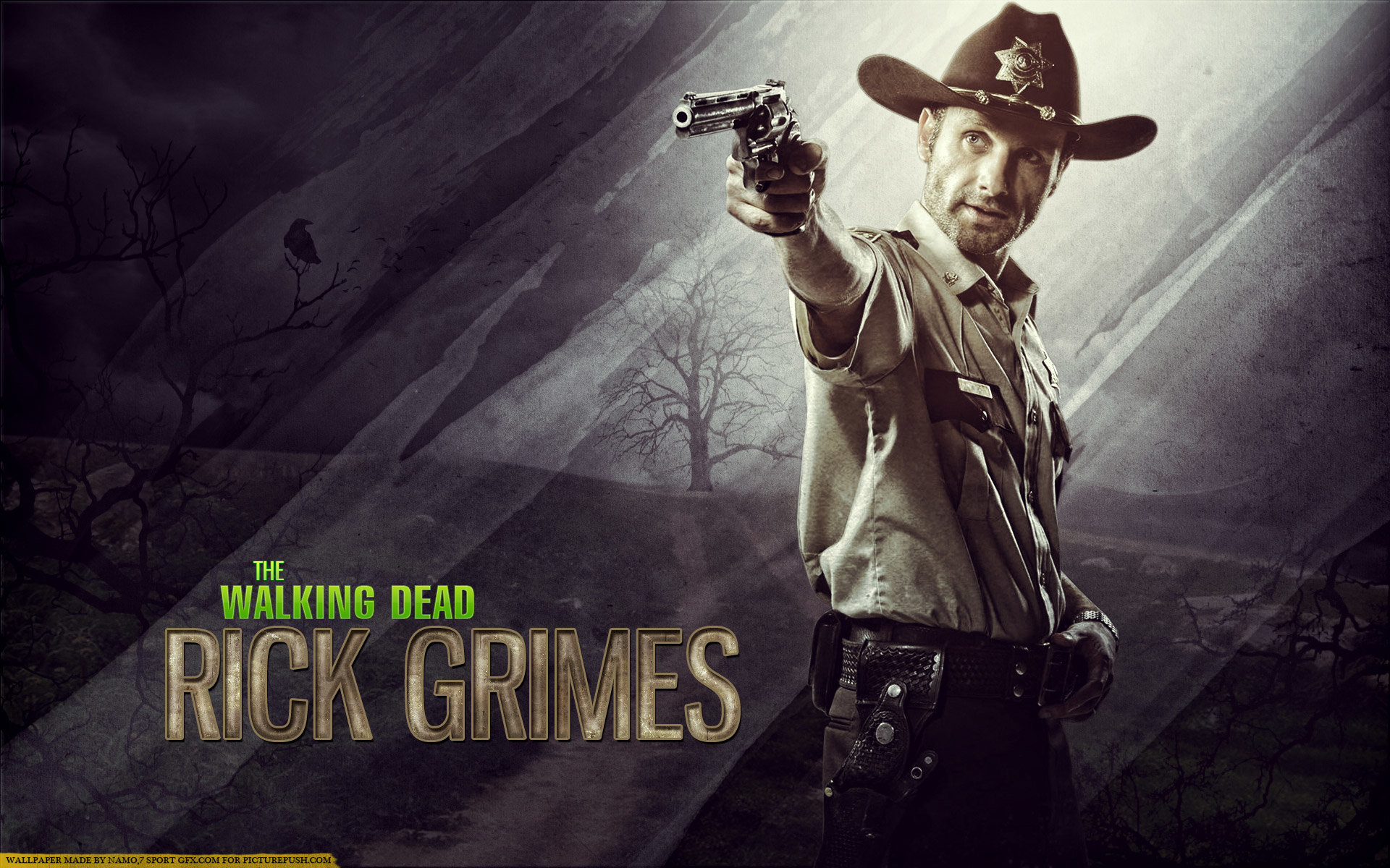 Free Rick Grimes High Quality Wallpaper Id Rick Grimes Wallpaper Season 1 1920x1200 Wallpaper Teahub Io