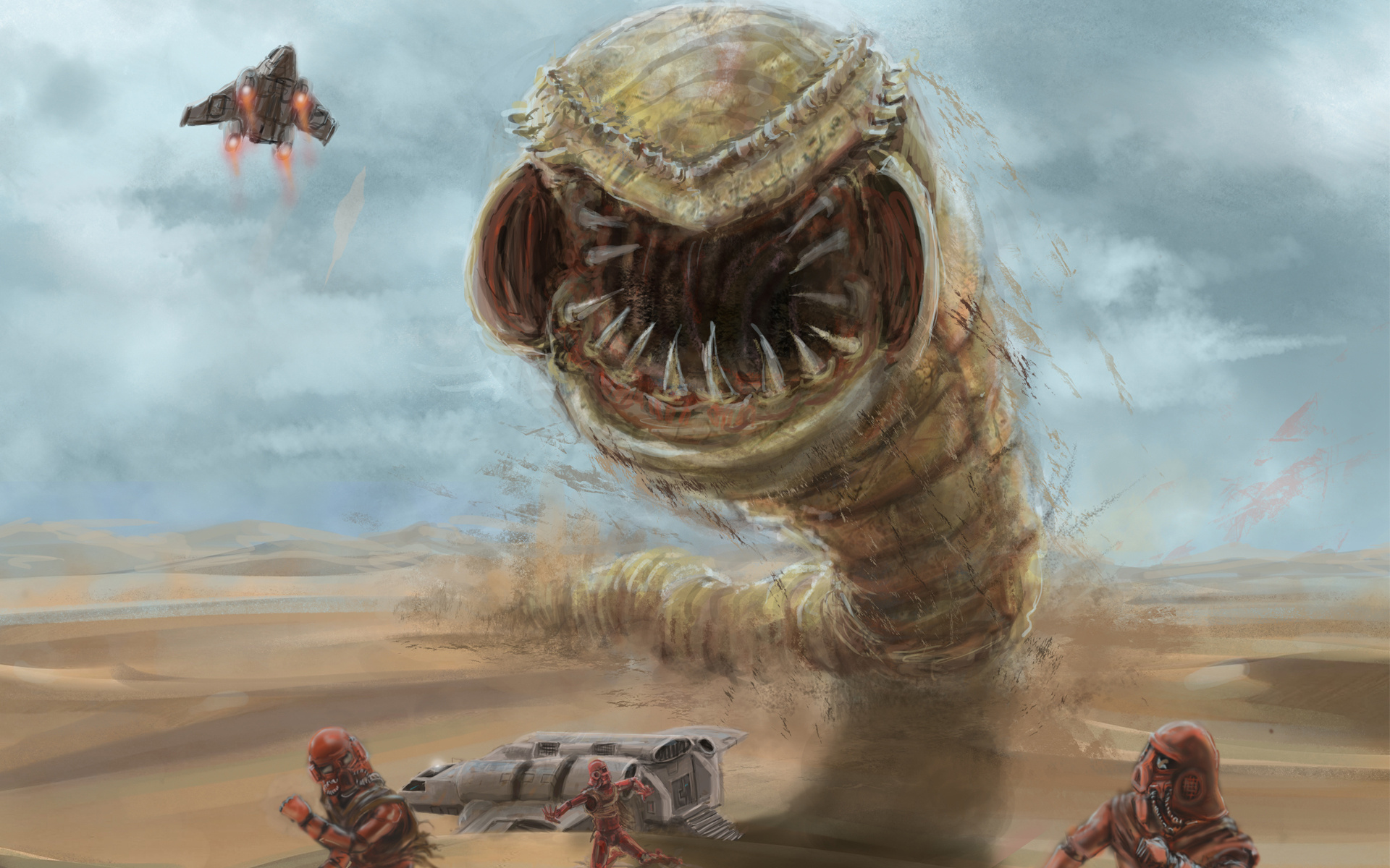 Worm From Dune - 1920x1200 Wallpaper 