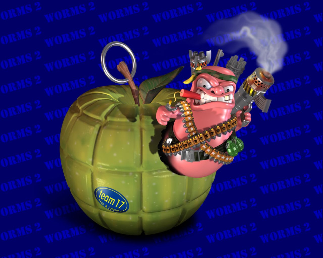 Worms Wallpaper - Worms 2 - HD Wallpaper 