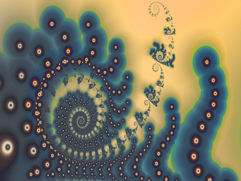 Fractal Art Wallpaper, Space Worms - Motif - HD Wallpaper 