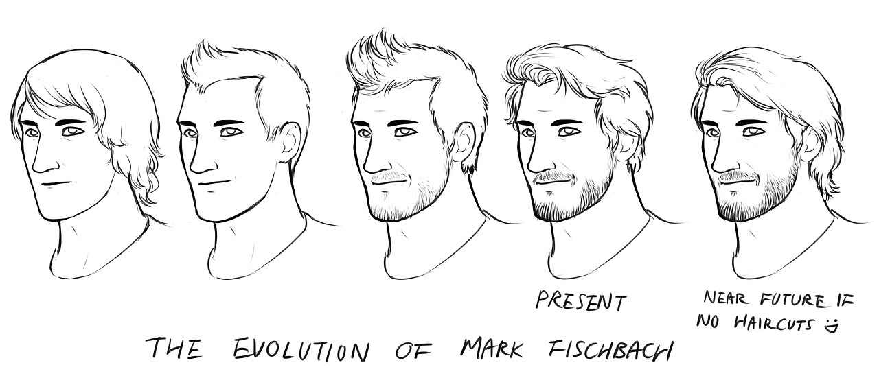 The Evolution Of Mark Fischbach - Long Hair Evolution - HD Wallpaper 