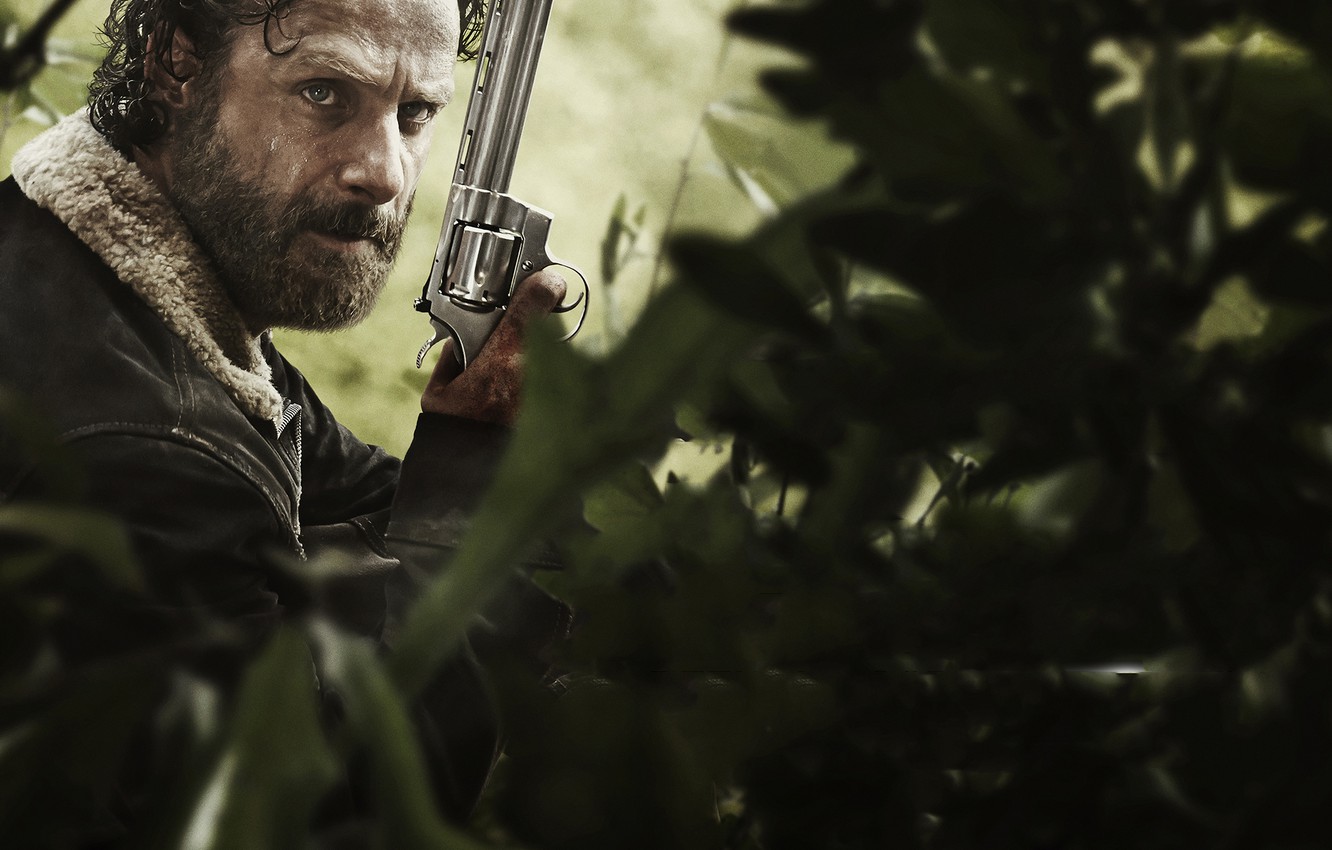 Photo Wallpaper The Walking Dead, Rick Grimes, The - Rick Grimes - HD Wallpaper 