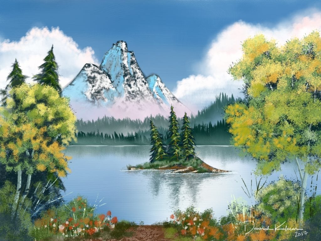Bob Ross Mystic Mountain - HD Wallpaper 