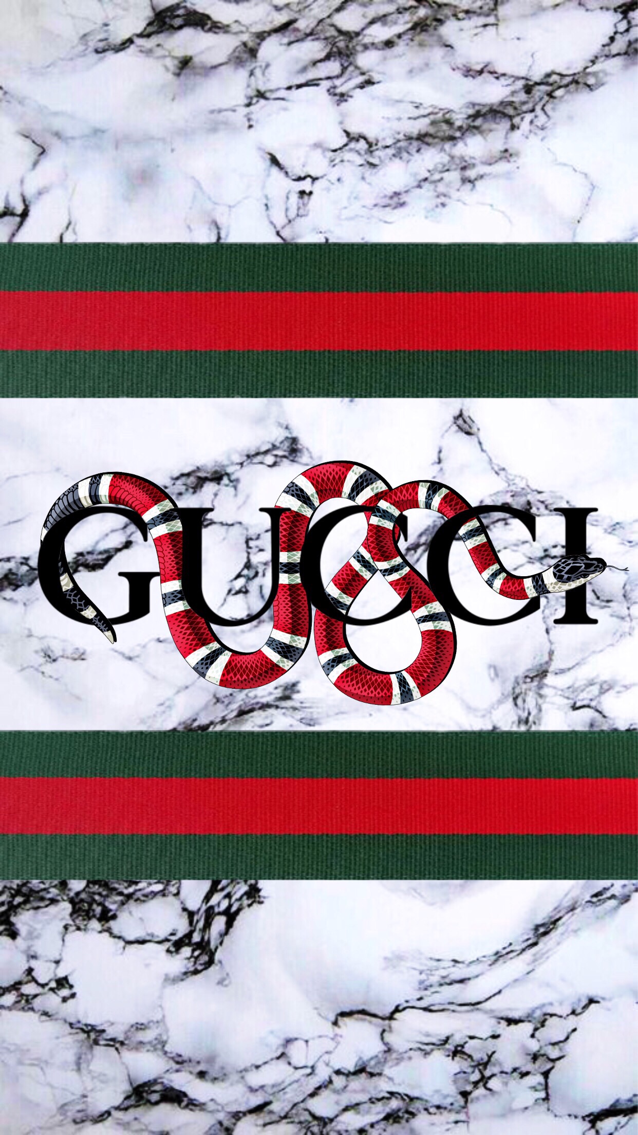#freetoedit #gucci #wallpaper #marble #snake #hopeulikeit - White Marble Background Iphone - HD Wallpaper 