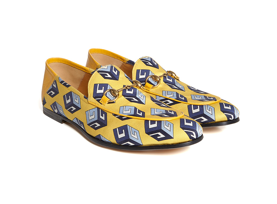 Mr Porter X Gucci Brixton Collapsible Back Loafer With - Slip-on Shoe - HD Wallpaper 