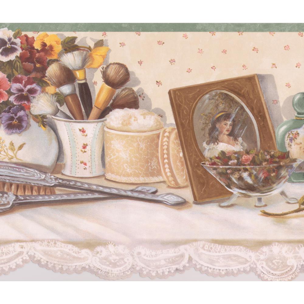 Vintage Makeup Border - HD Wallpaper 