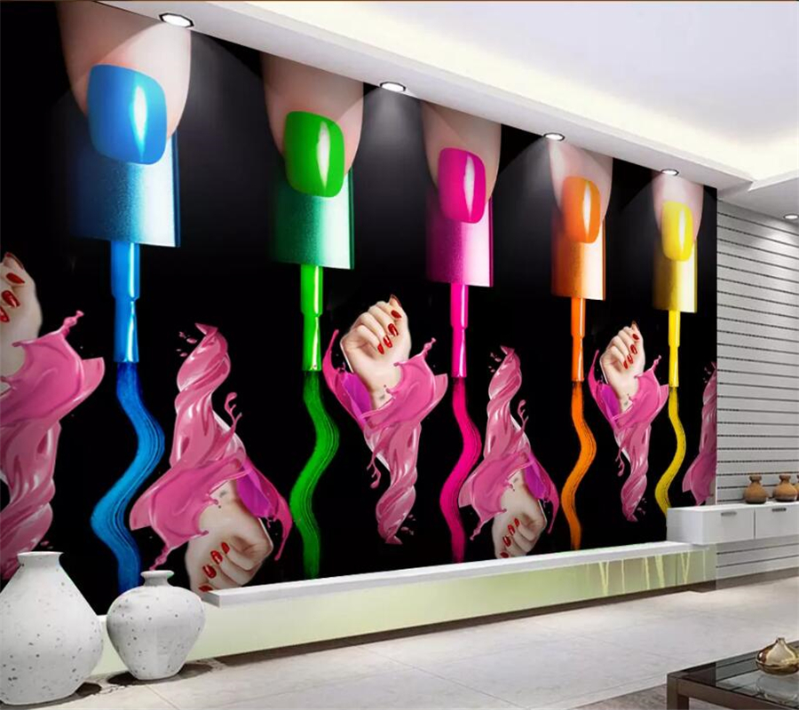 Nail Polish Art On Walls - HD Wallpaper 