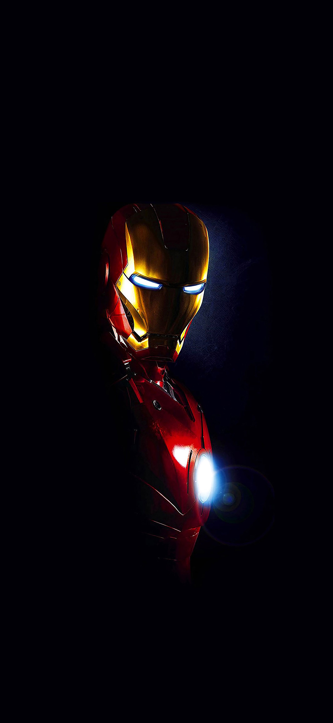 Com Apple Iphone Wallpaper Aa25 Ironman In Dark Film - Light - HD Wallpaper 