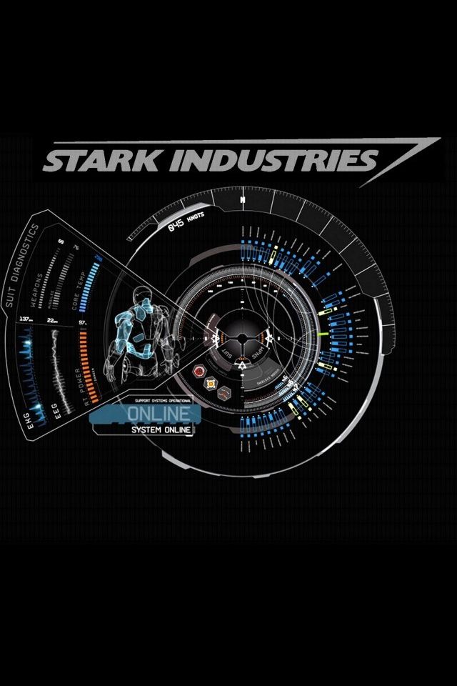 Iron Man Stark Industrie - 640x960 Wallpaper 