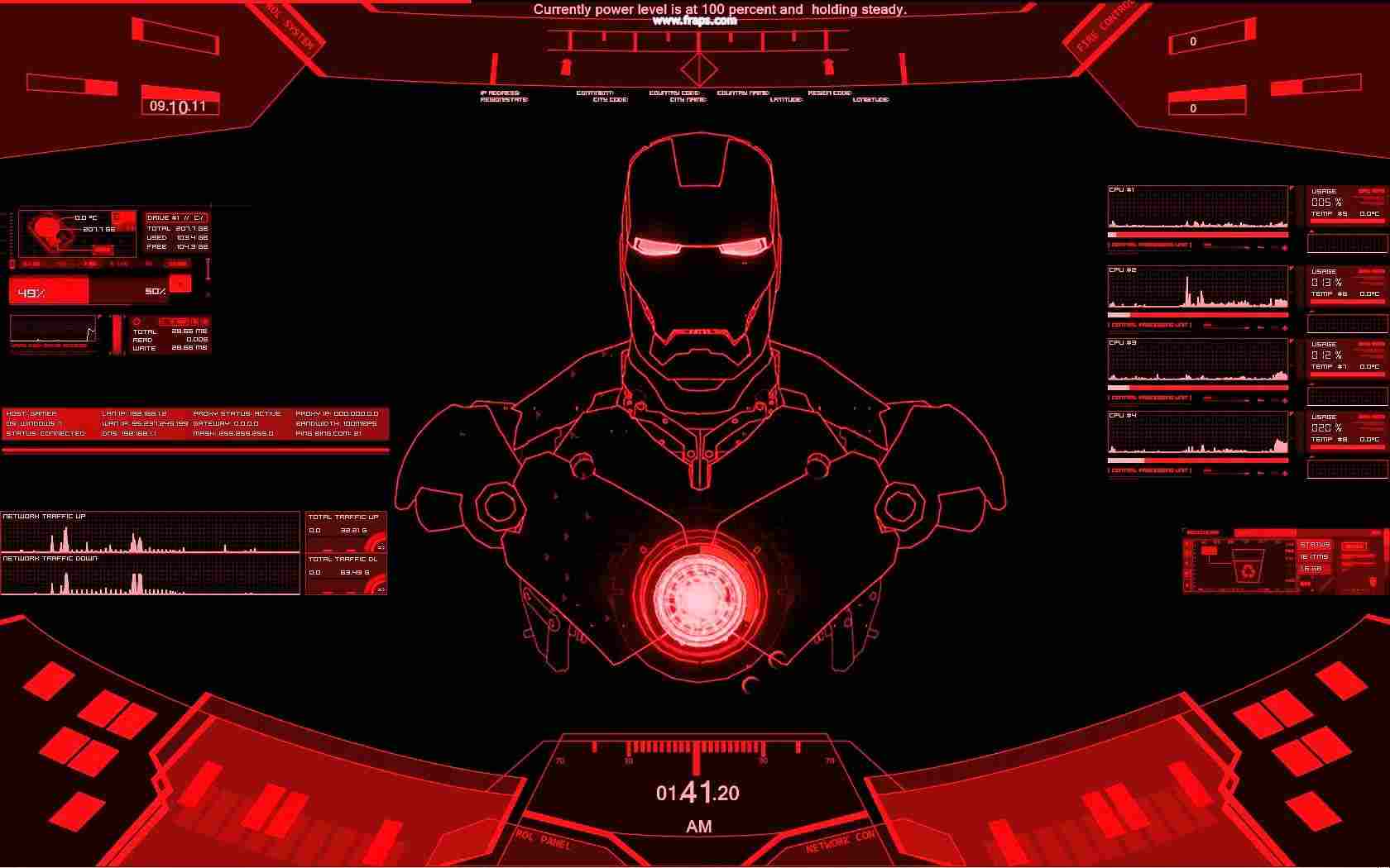 Iron Man Jarvis Red - 1680x1050 Wallpaper Iron Man Jarvis Red - 1680x1050 Wallpaper