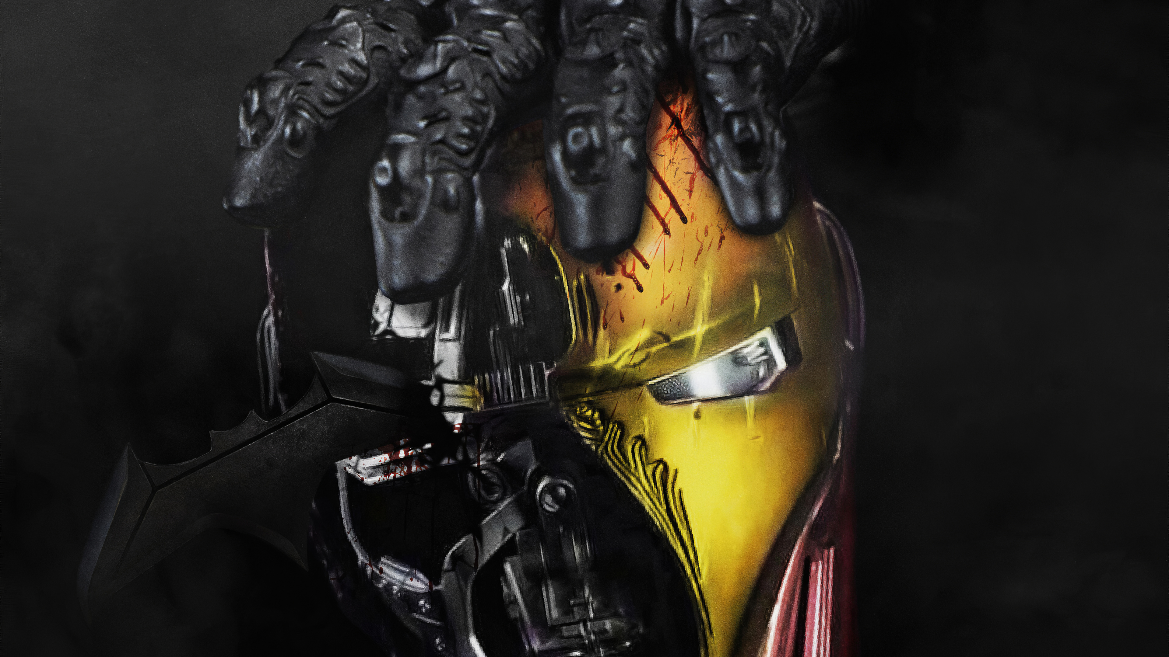 Iron Man Mask - HD Wallpaper 