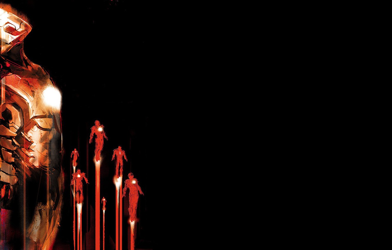 Photo Wallpaper Minimalism, Poster, Iron Man - Iron Man Wallpaper Minimalist - HD Wallpaper 