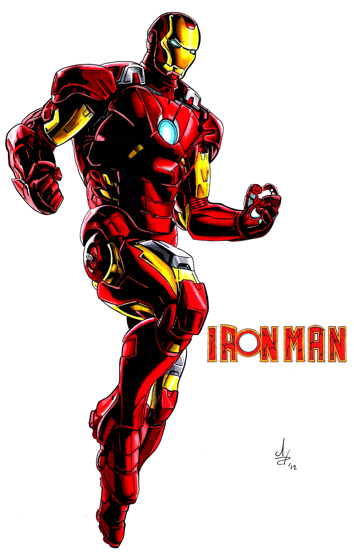 Iron Man Avengers Colore By Tommasoamato93 - Iron Man Cartoon Avengers - HD Wallpaper 