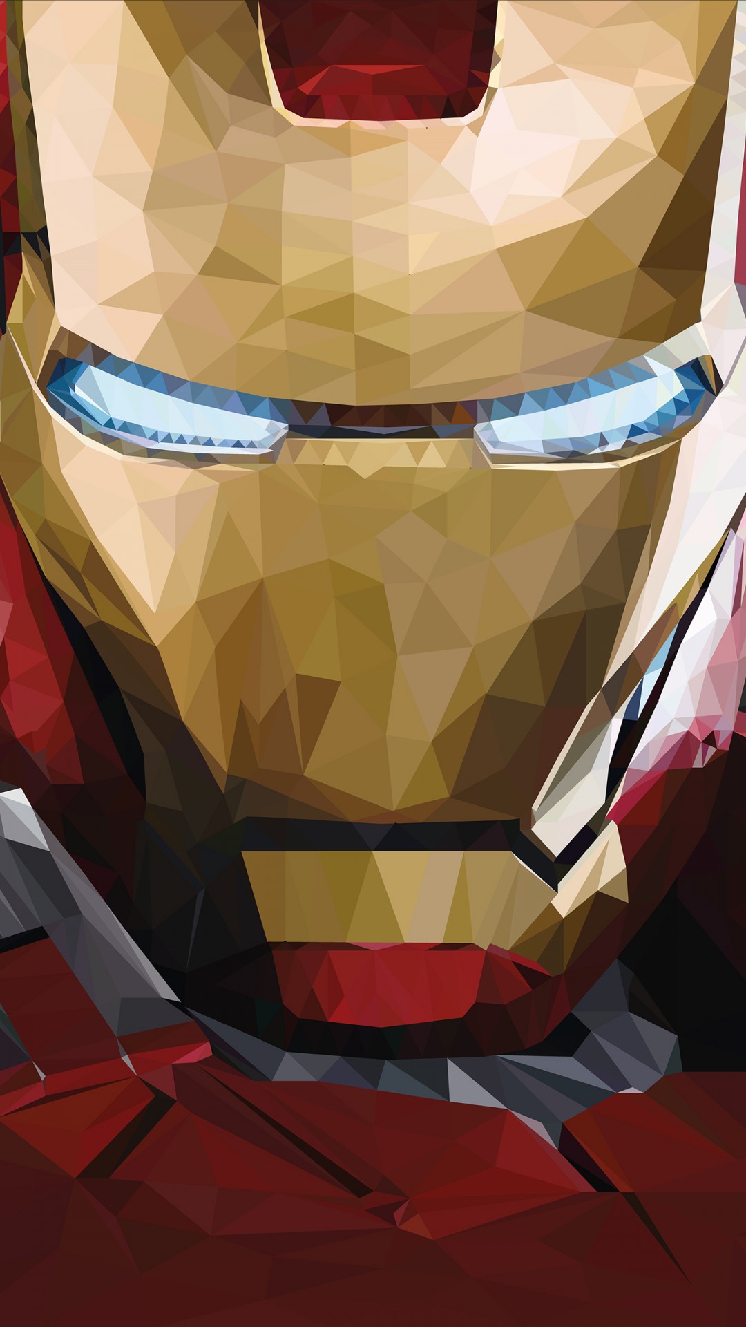 Low Poly Iron Man - HD Wallpaper 
